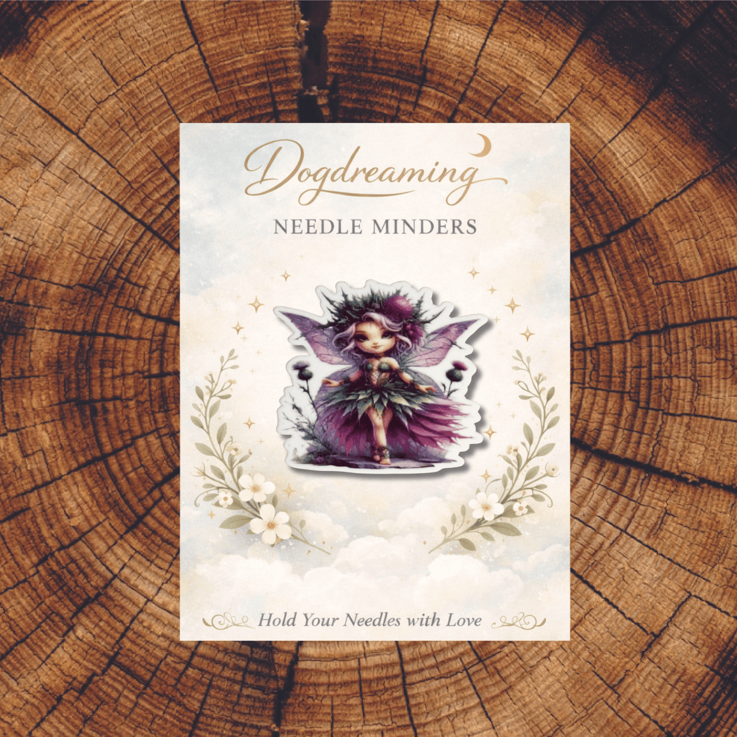 garden fairy magnetic needle minder cross stitch accessory