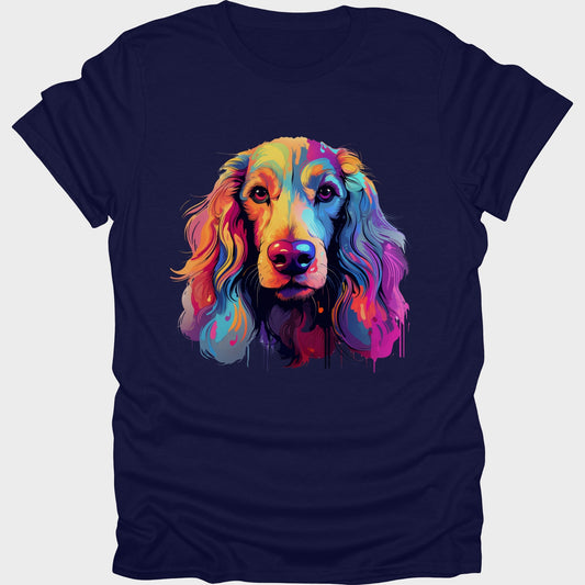 Afghan Hound Colorful short sleeve T-shirt navy