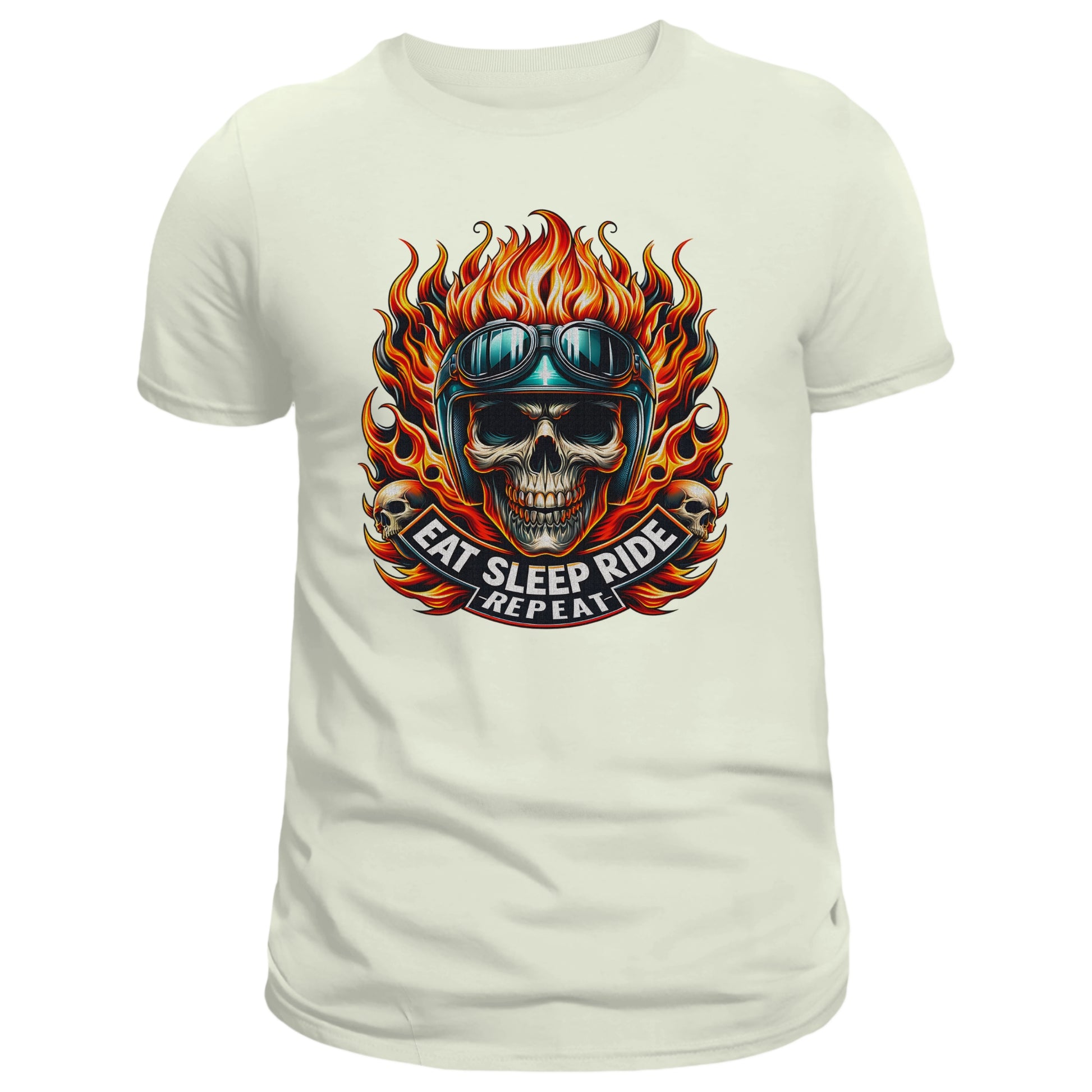 Eat Sleep Ride Repeat T-shirt, Motorcycle Rider - DogDreaming
