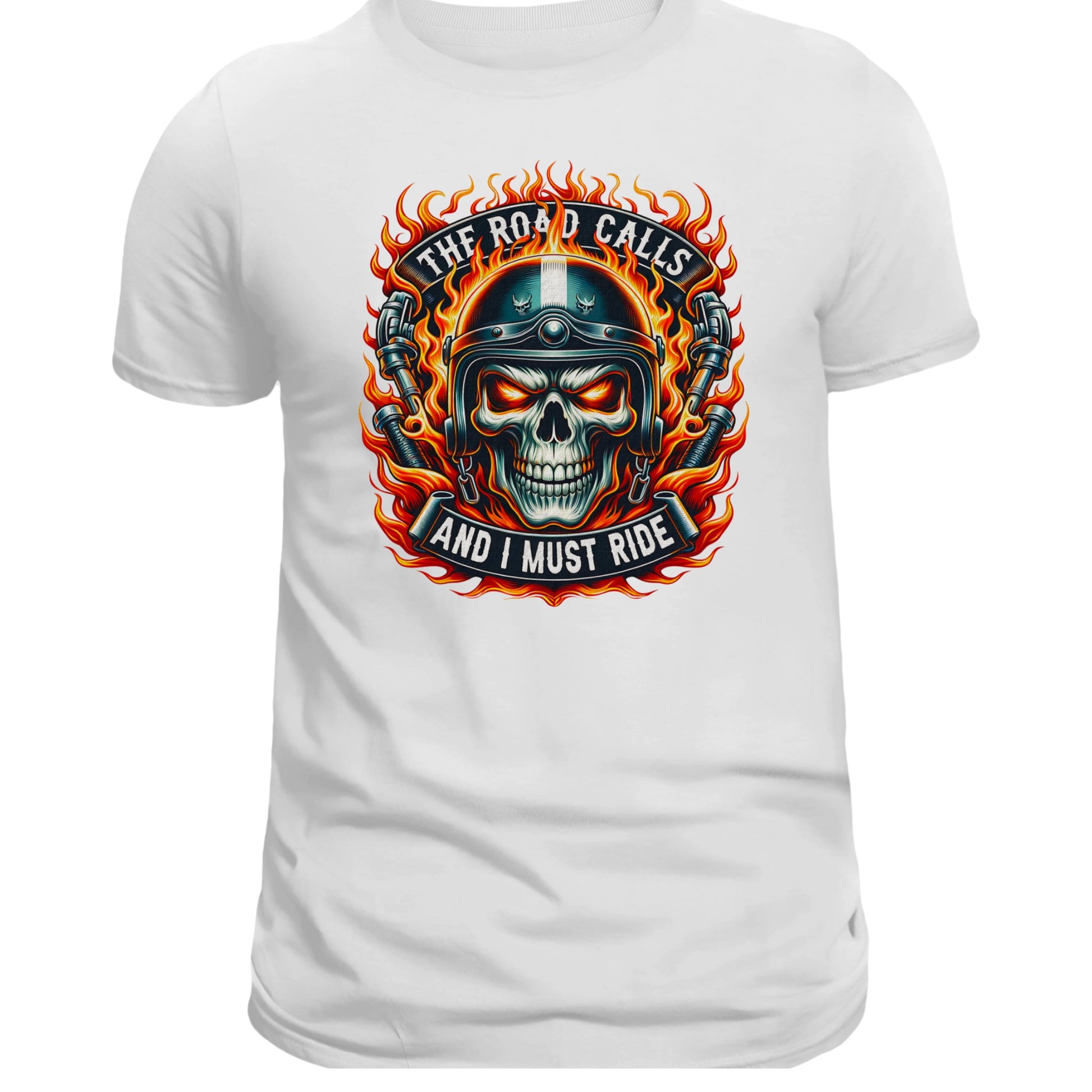 The Road Calls and I Must Ride T-shirt, Motorcycle Rider - DogDreaming