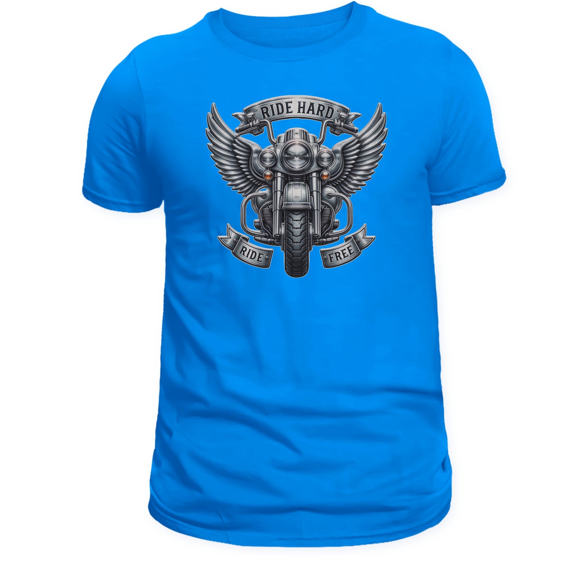 Ride Hard Ride Free T-shirt, Motorcycle Rider - DogDreaming