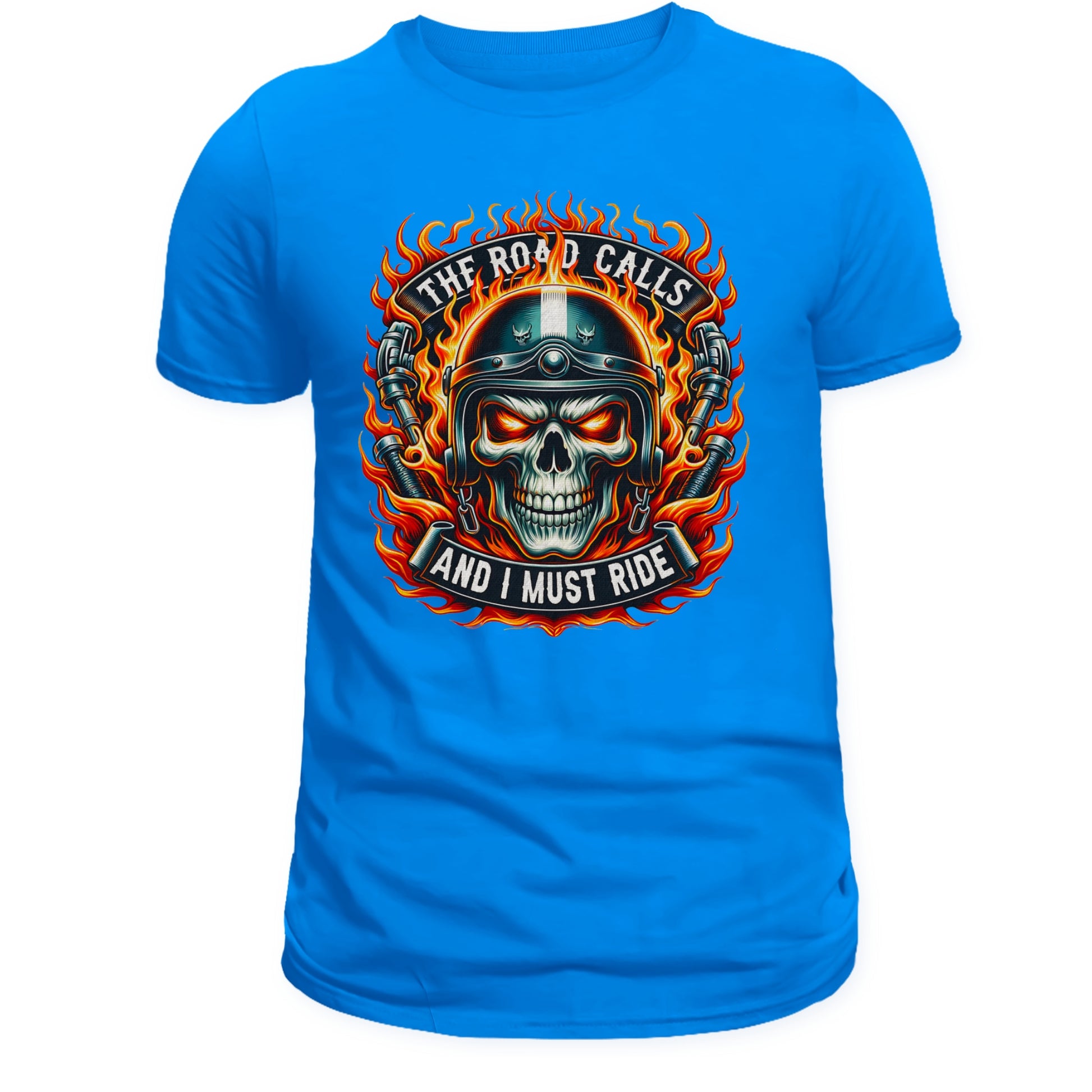 The Road Calls and I Must Ride T-shirt, Motorcycle Rider - DogDreaming