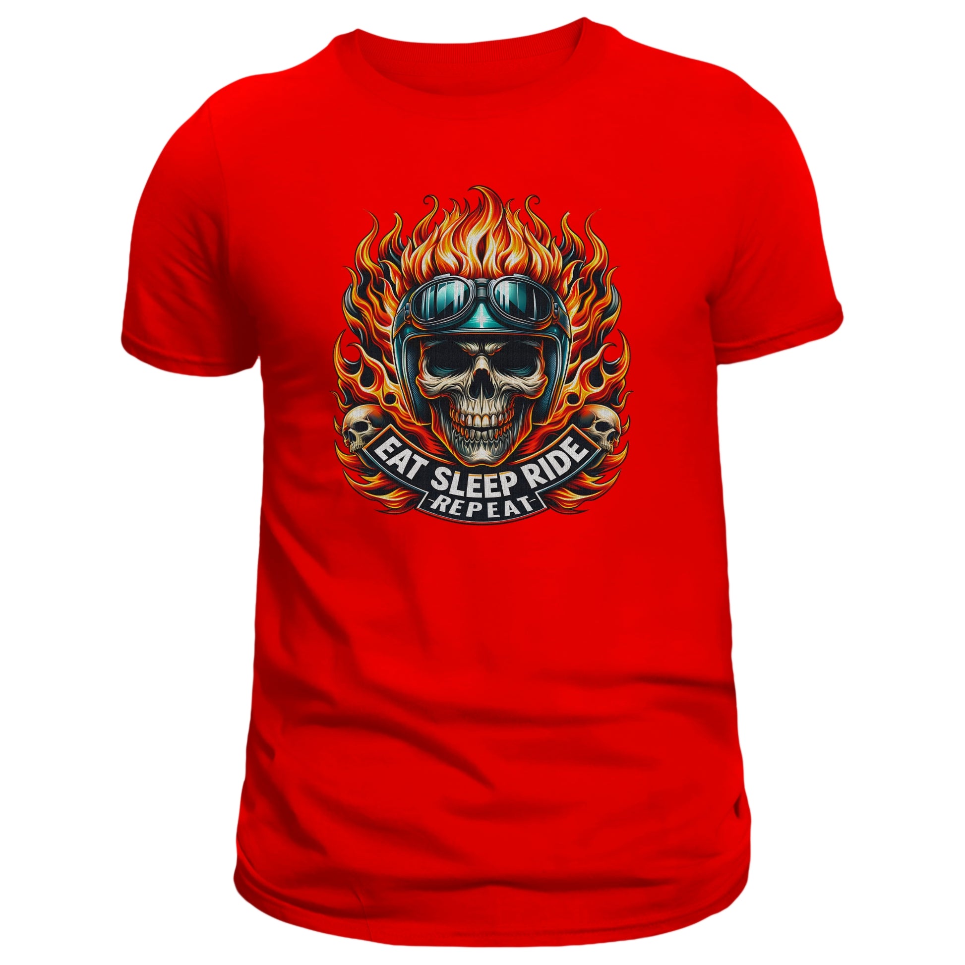 Eat Sleep Ride Repeat T-shirt, Motorcycle Rider - DogDreaming