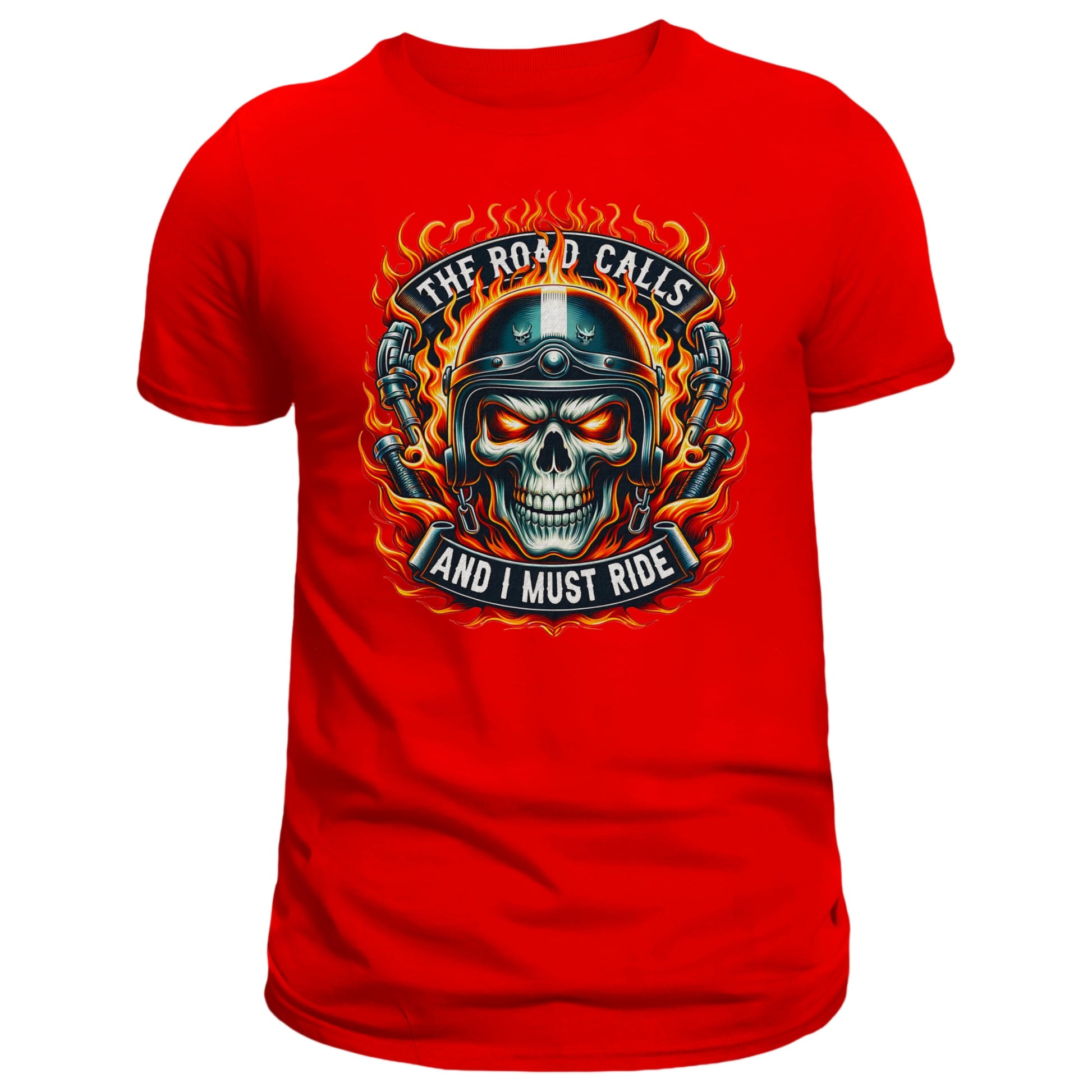 The Road Calls and I Must Ride T-shirt, Motorcycle Rider - DogDreaming
