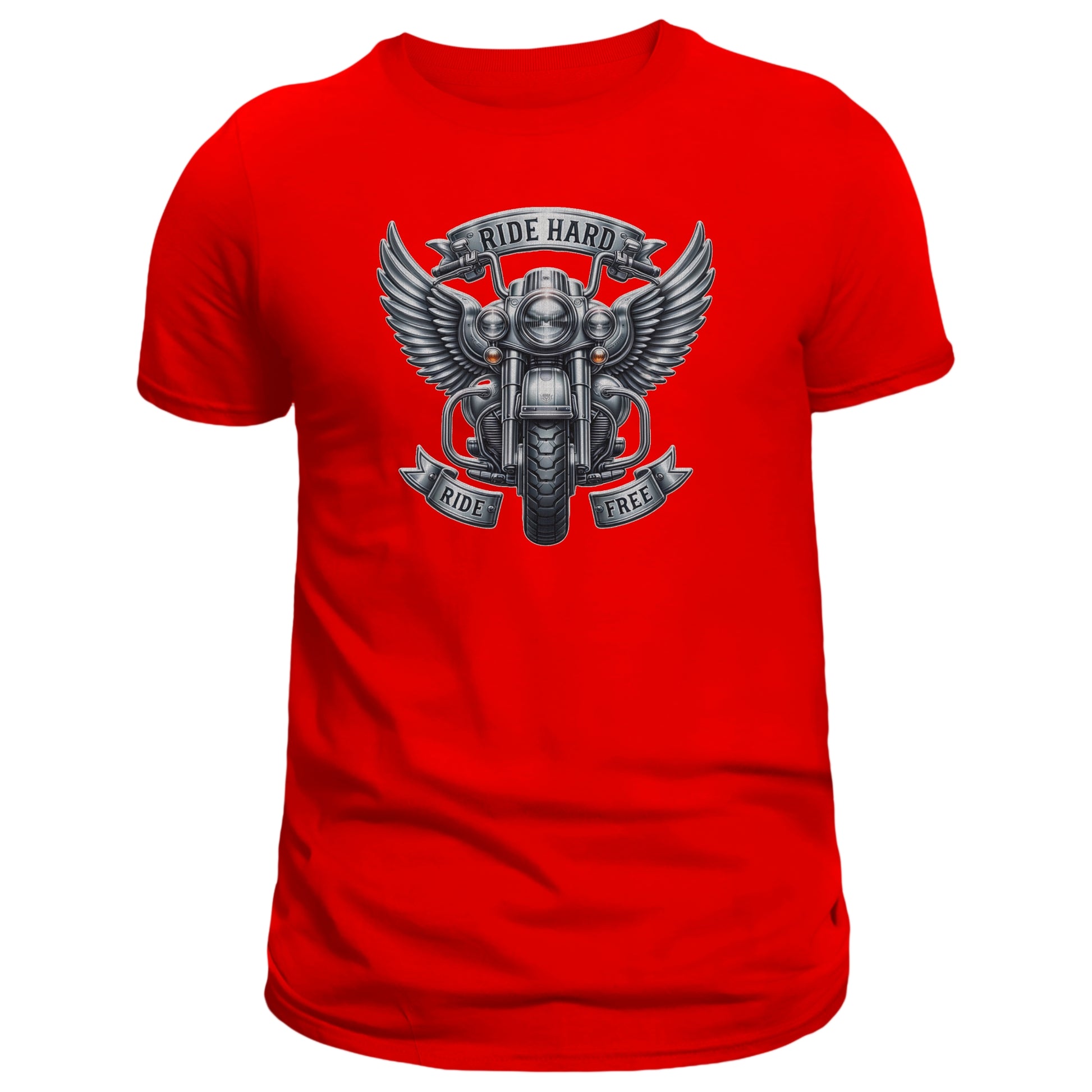 Ride Hard Ride Free T-shirt, Motorcycle Rider - DogDreaming