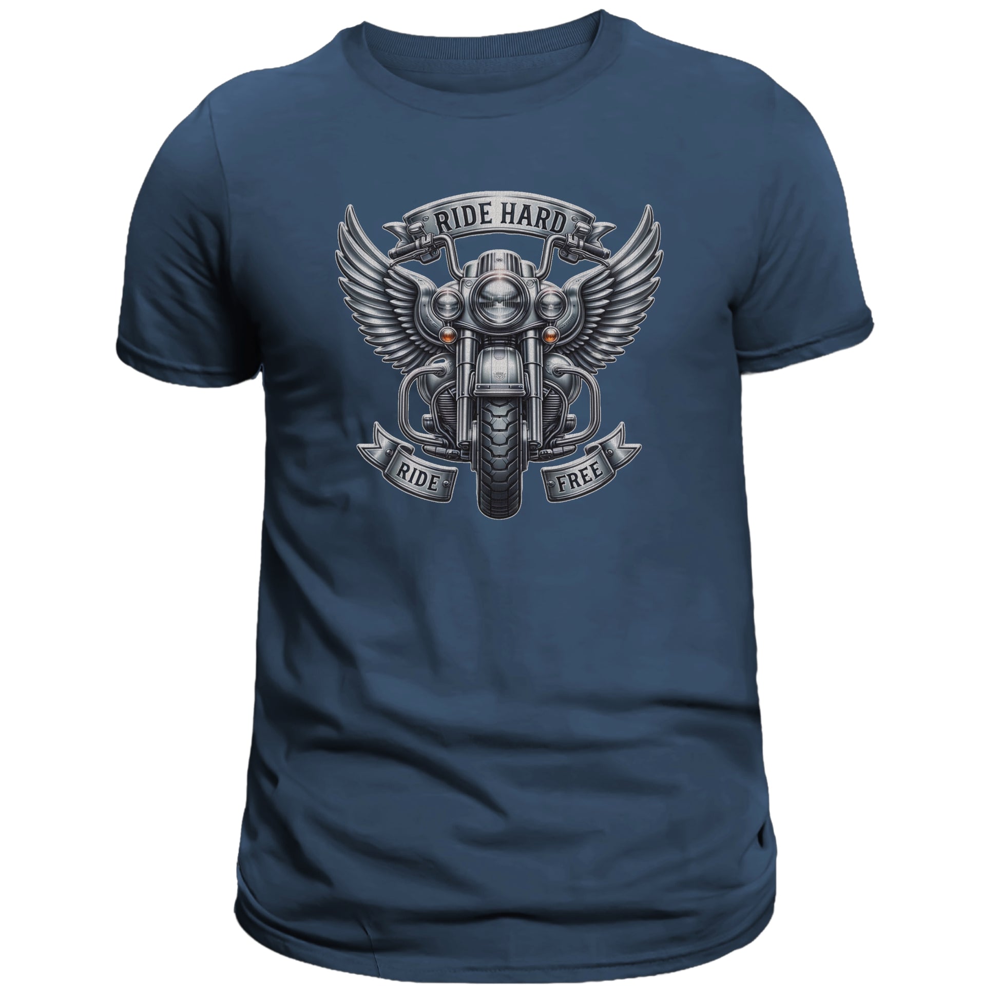 Ride Hard Ride Free T-shirt, Motorcycle Rider - DogDreaming