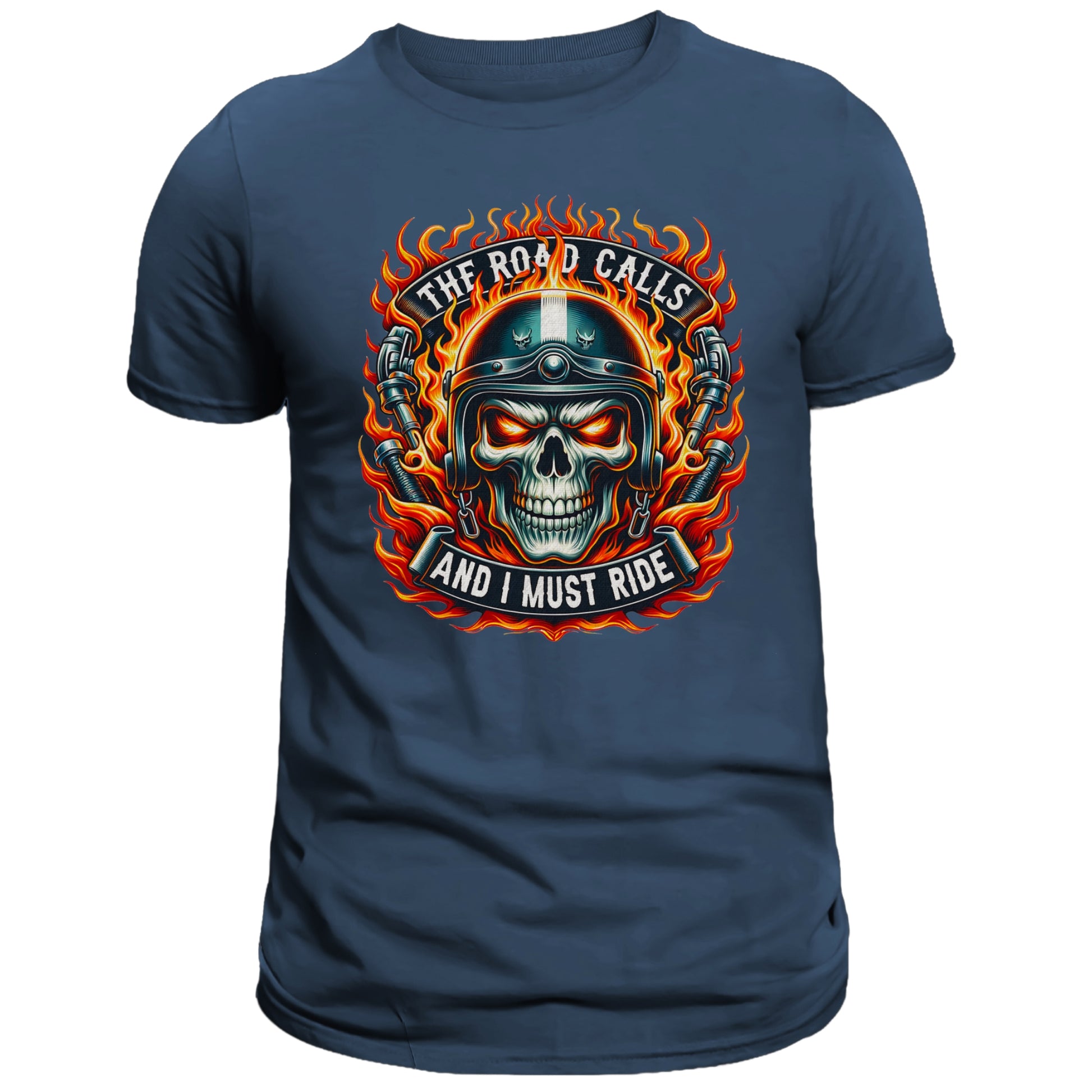The Road Calls and I Must Ride T-shirt, Motorcycle Rider - DogDreaming