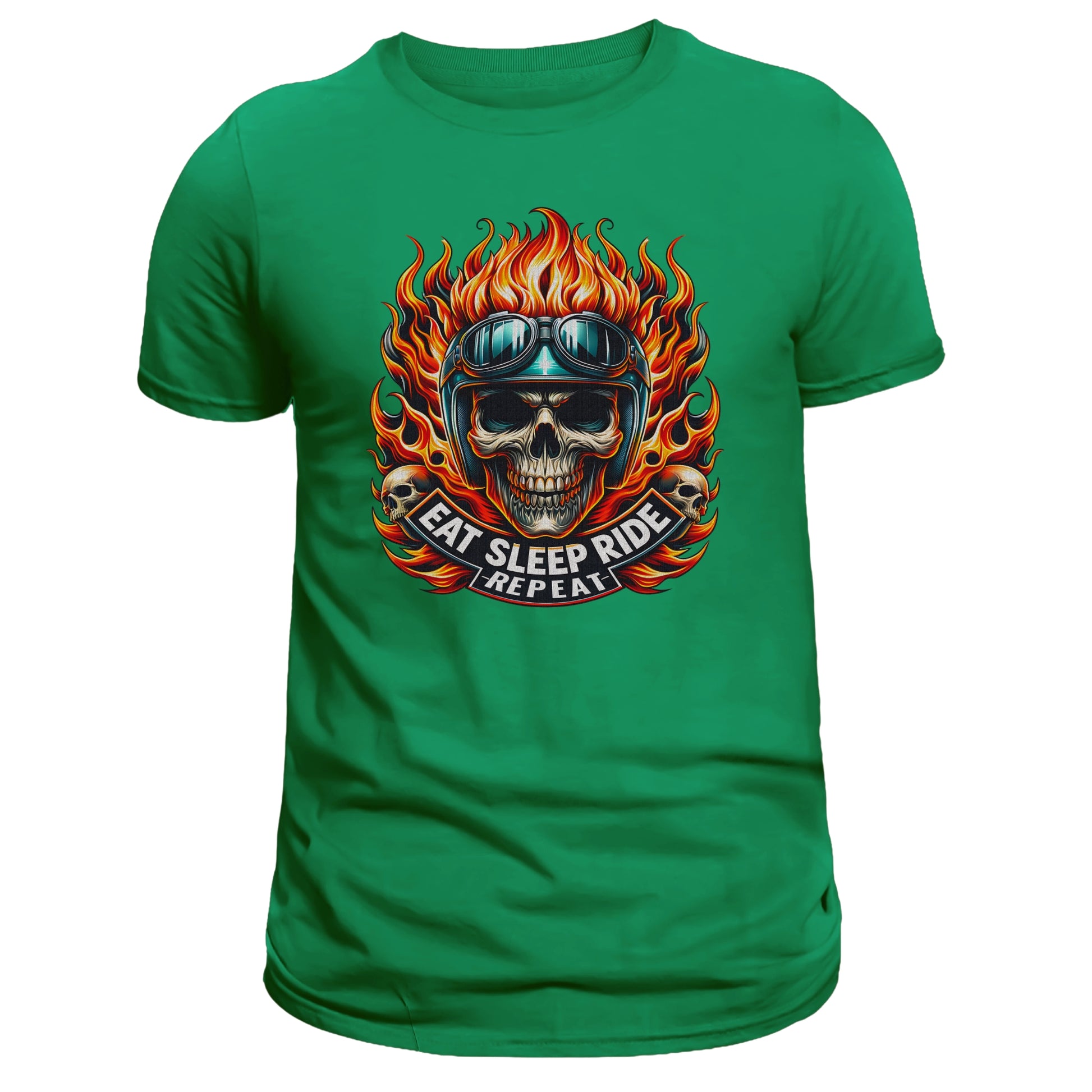 Eat Sleep Ride Repeat T-shirt, Motorcycle Rider - DogDreaming