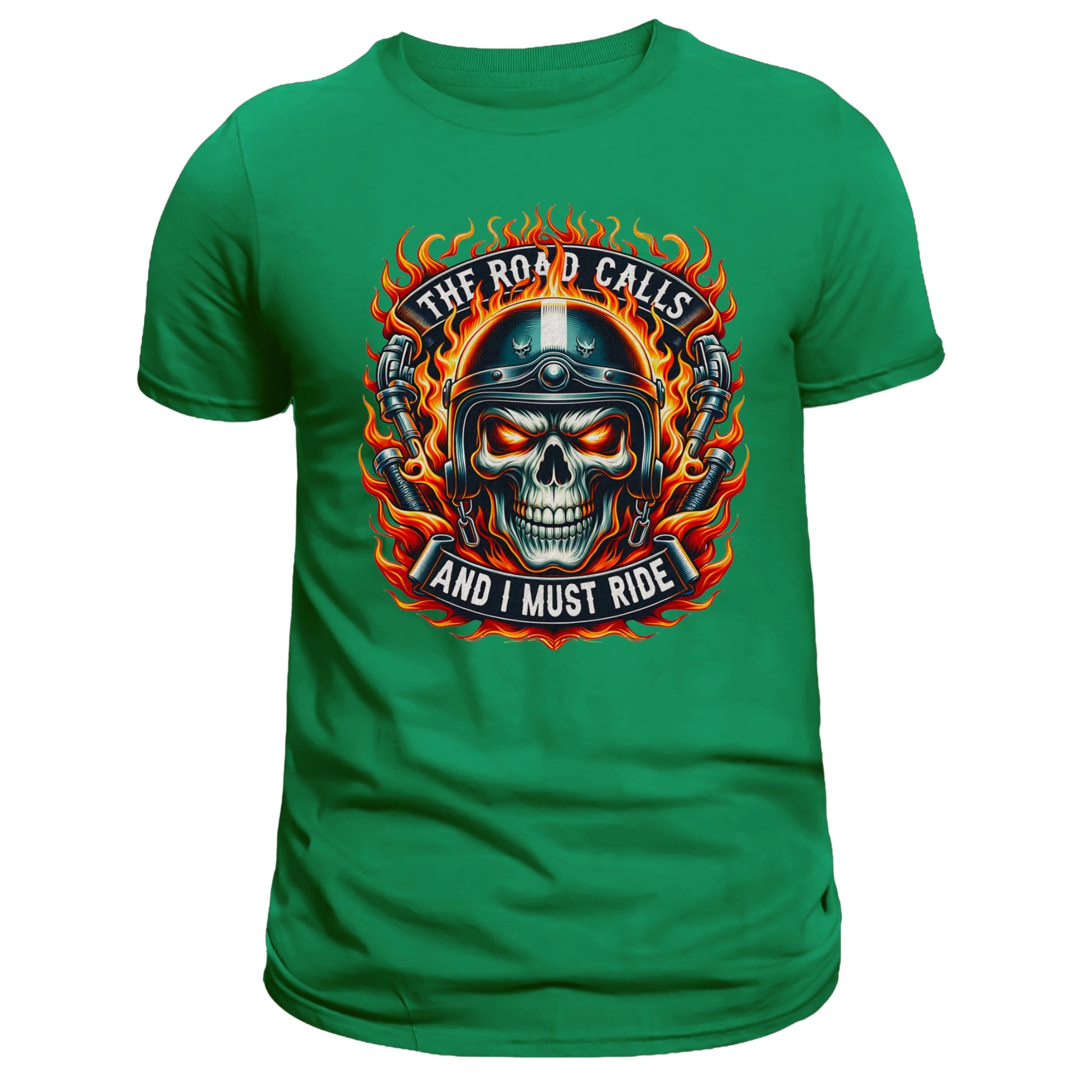 The Road Calls and I Must Ride T-shirt, Motorcycle Rider - DogDreaming