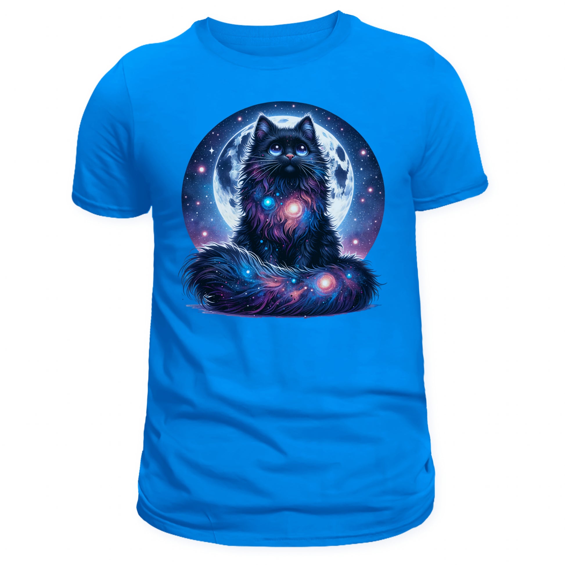 Celestial Watercolor Cat Graphic T-shirt, Cat Tee Shirt - DogDreaming