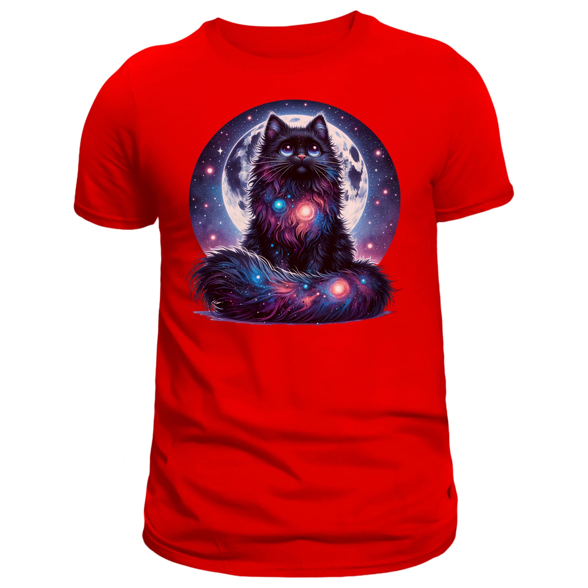 Celestial Watercolor Cat Graphic T-shirt, Cat Tee Shirt - DogDreaming