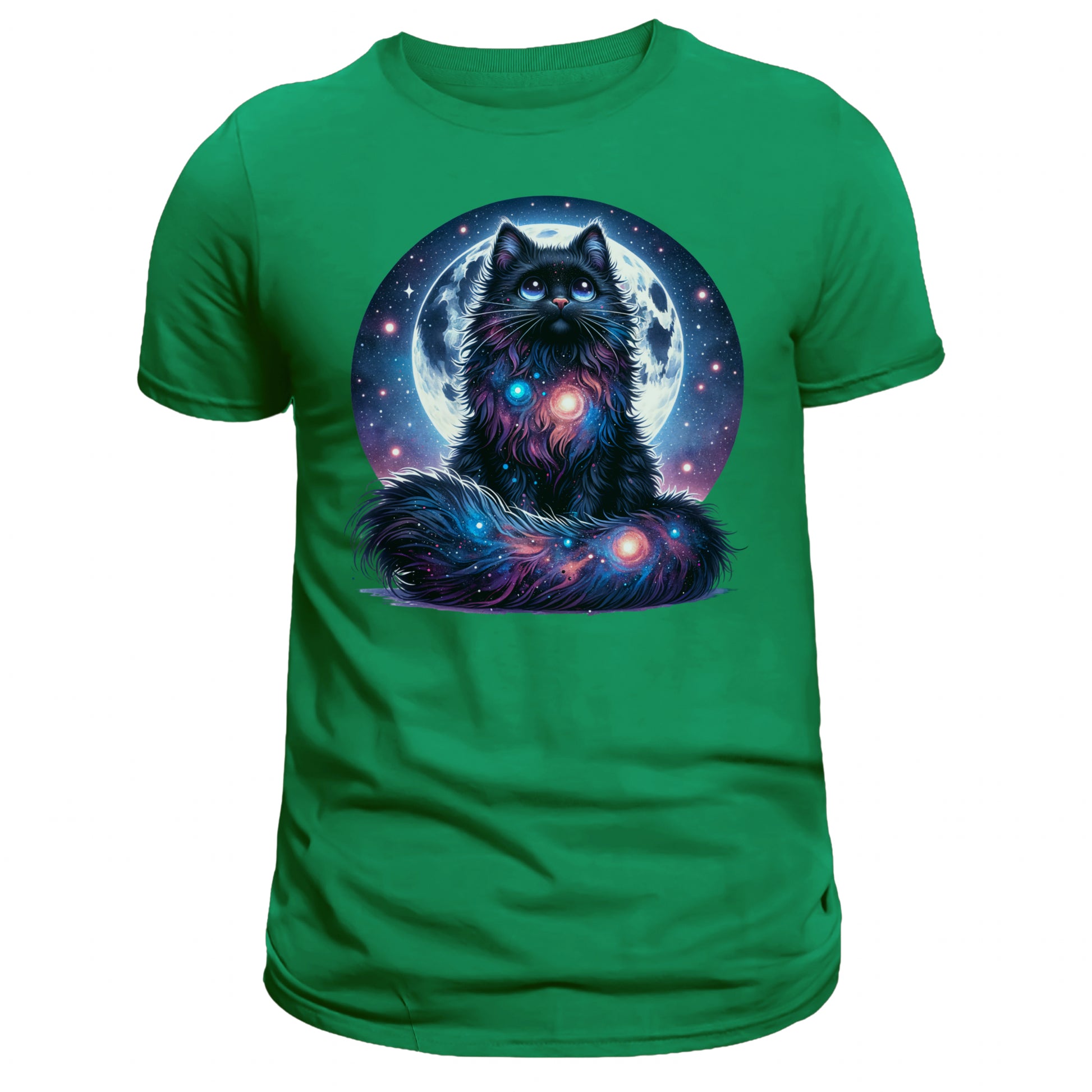 Celestial Watercolor Cat Graphic T-shirt, Cat Tee Shirt - DogDreaming