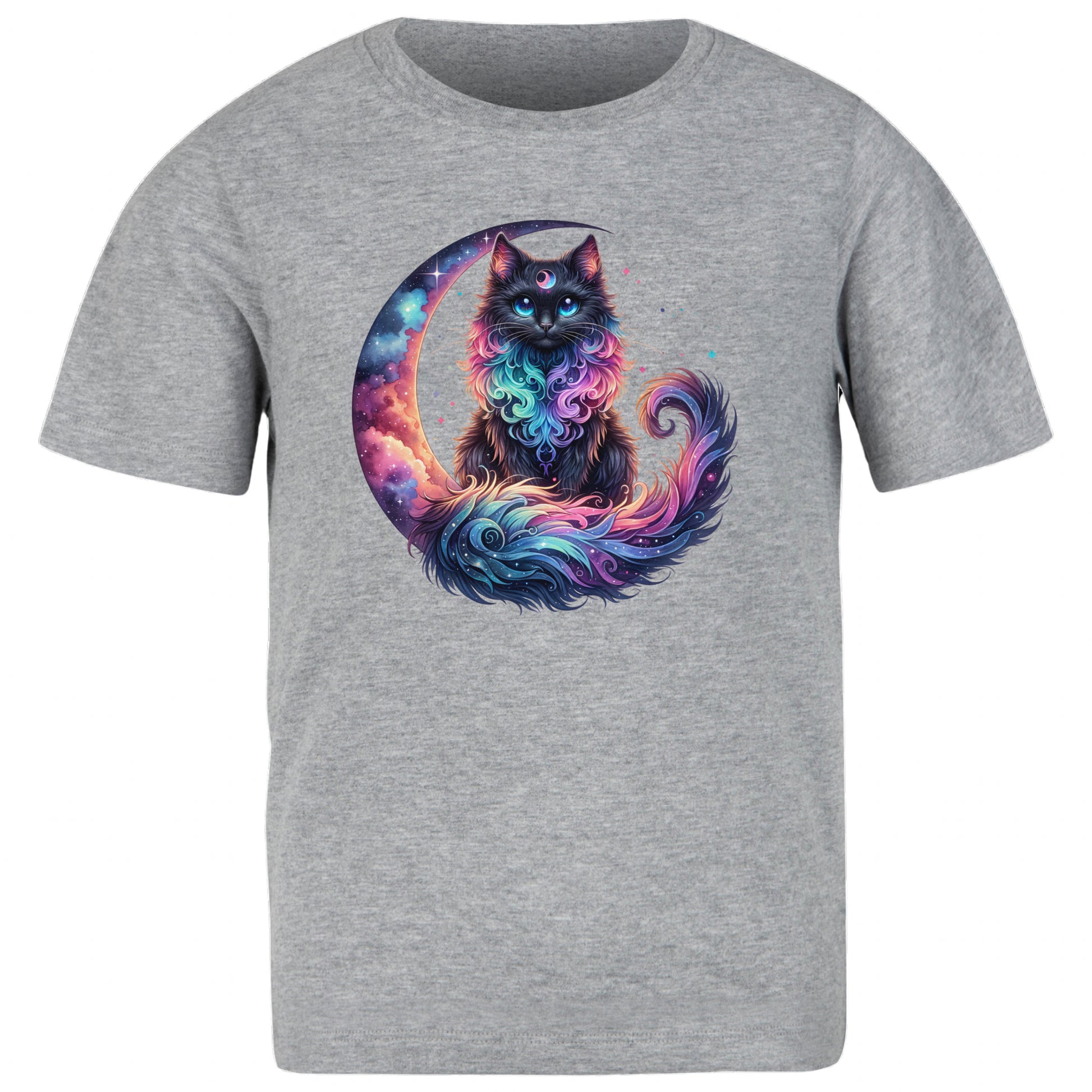 Celestial Watercolor Kitten Graphic T-shirt, Cat Tee Shirt - DogDreaming