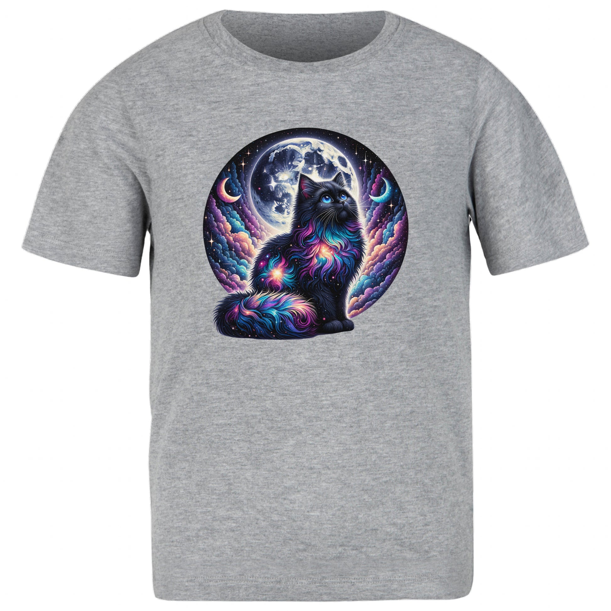 Celestial Watercolor Cat Graphic T-shirt, Cat Tee Shirt - DogDreaming