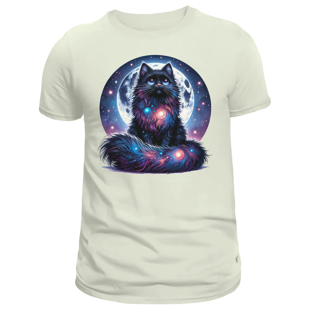 Celestial Watercolor Cat Graphic T-shirt, Cat Tee Shirt - DogDreaming