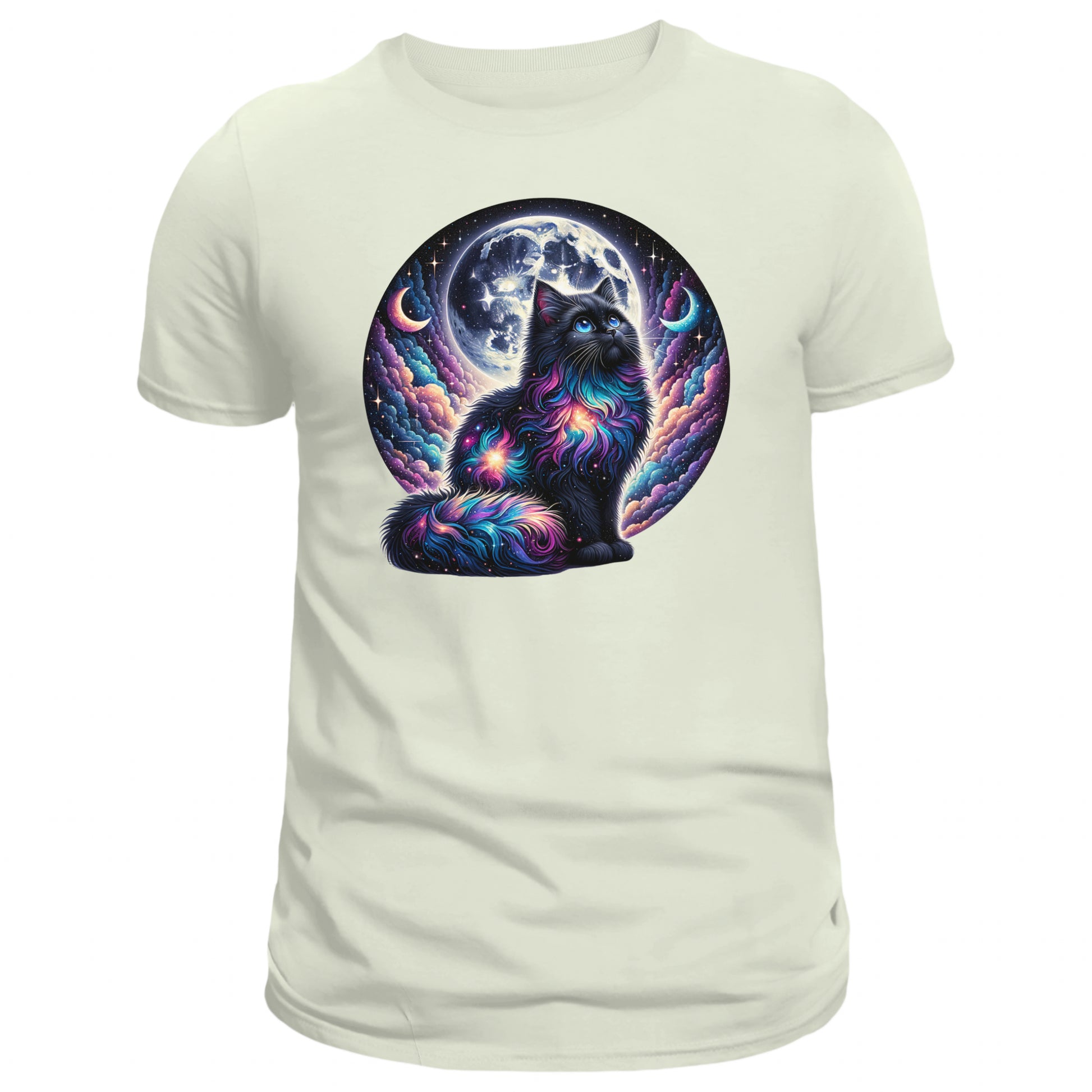 Celestial Watercolor Cat Graphic T-shirt, Cat Tee Shirt - DogDreaming