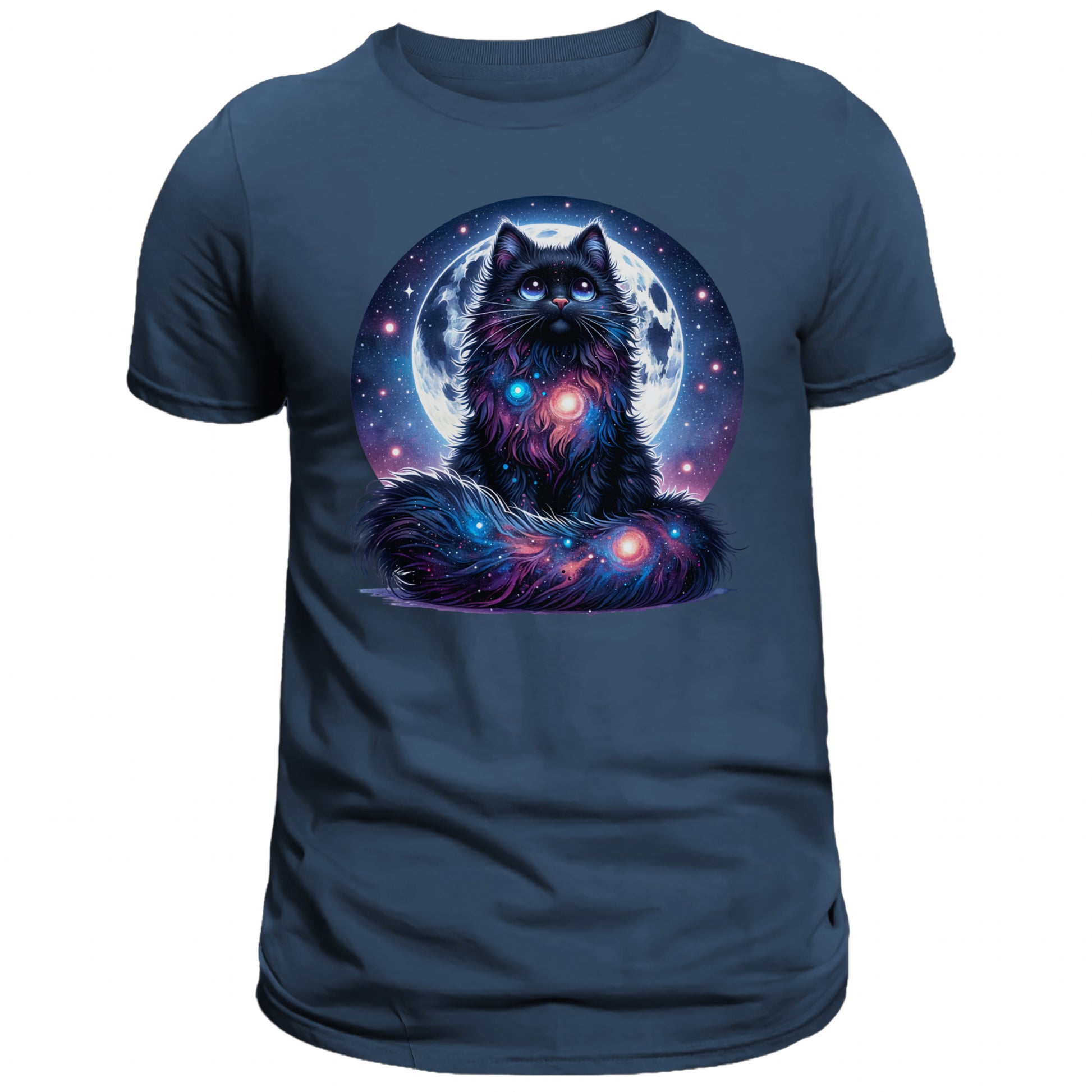 Celestial Watercolor Cat Graphic T-shirt, Cat Tee Shirt - DogDreaming