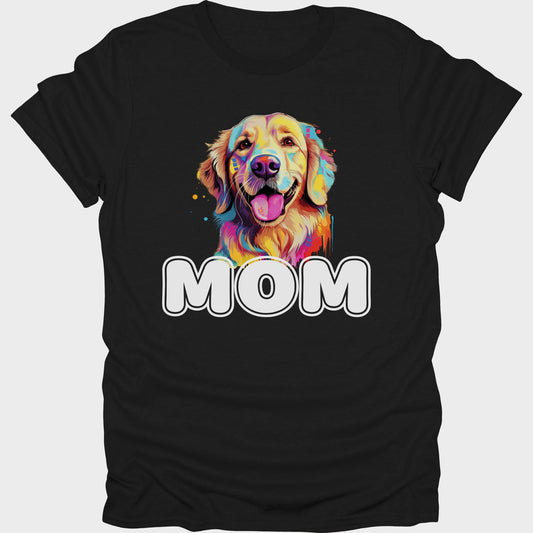 Golden Retriever Mom short sleeve T-shirt Black
