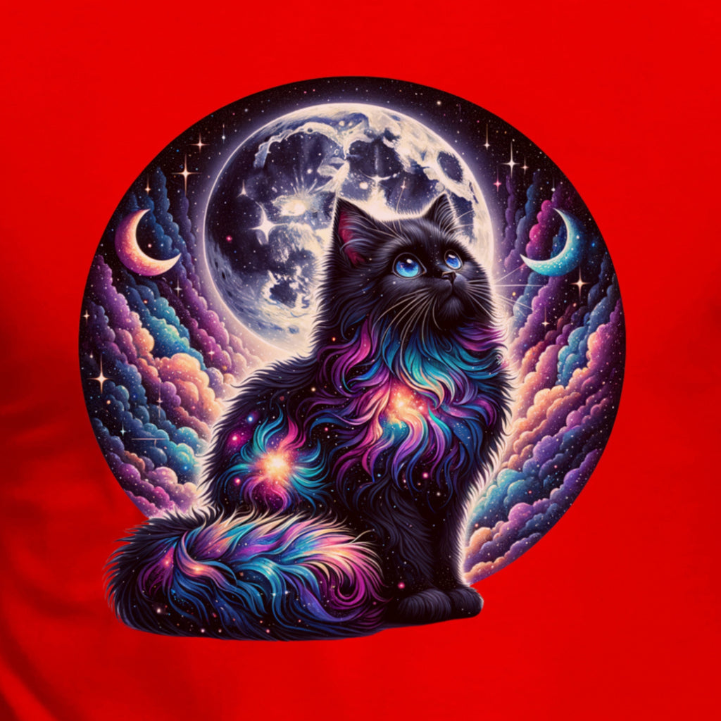 Celestial Watercolor Cat Graphic T-shirt, Cat Tee Shirt - DogDreaming