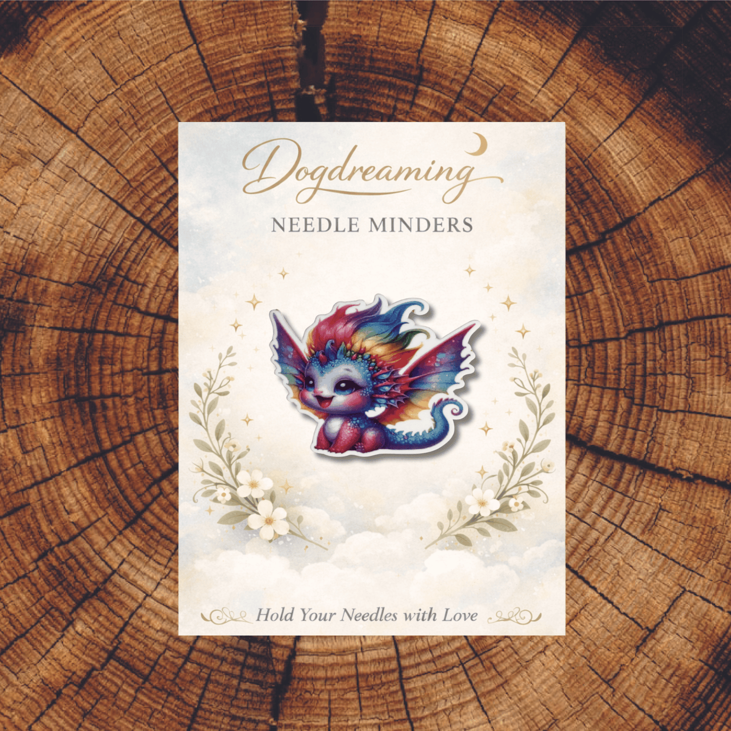magical rainbow dragon magnetic needle minder stitching accessory