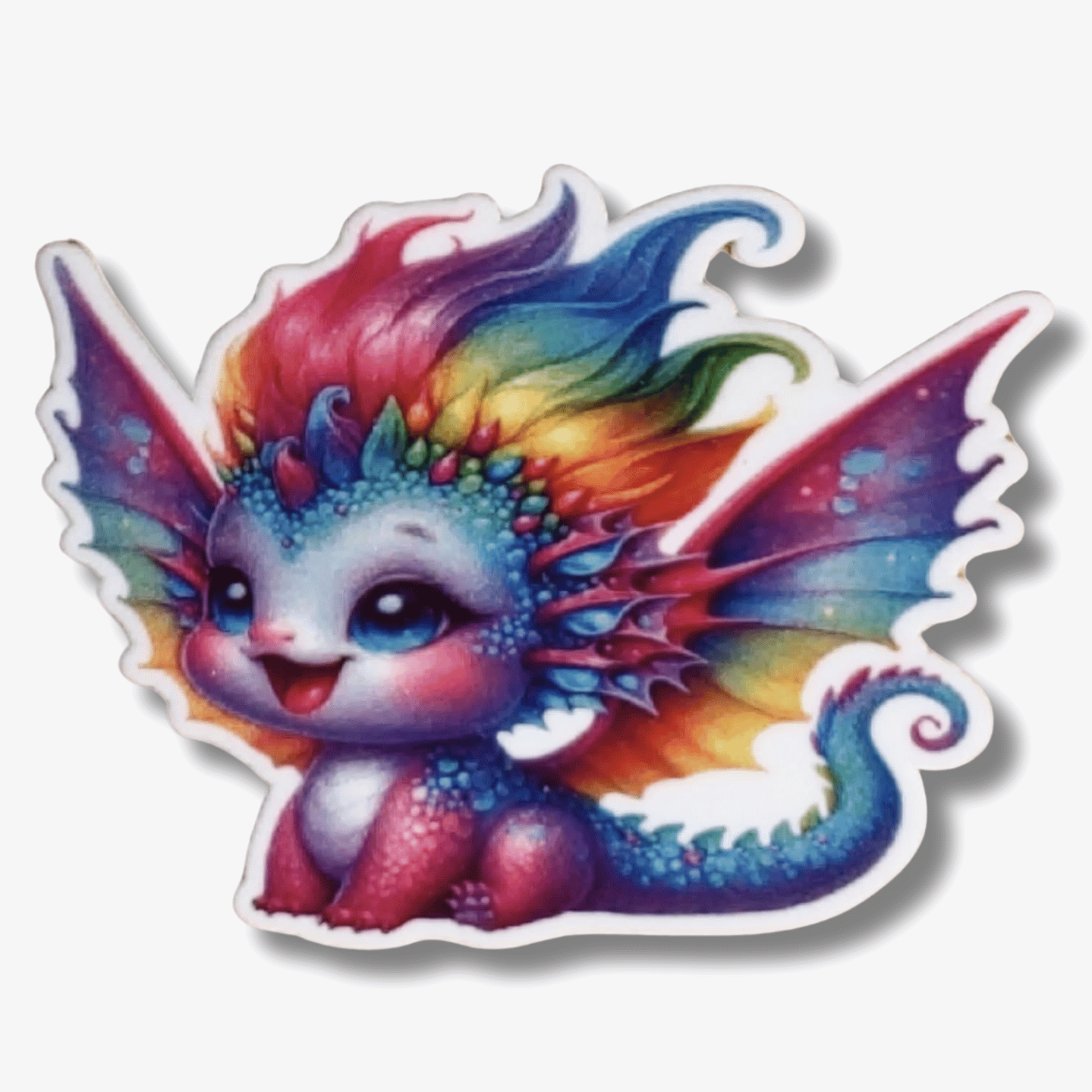 aurora flame rainbow hatchling magnetic needle minder dragon cross stitch embroidery accessory