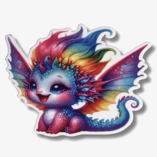 aurora flame rainbow hatchling magnetic needle minder dragon cross stitch embroidery accessory
