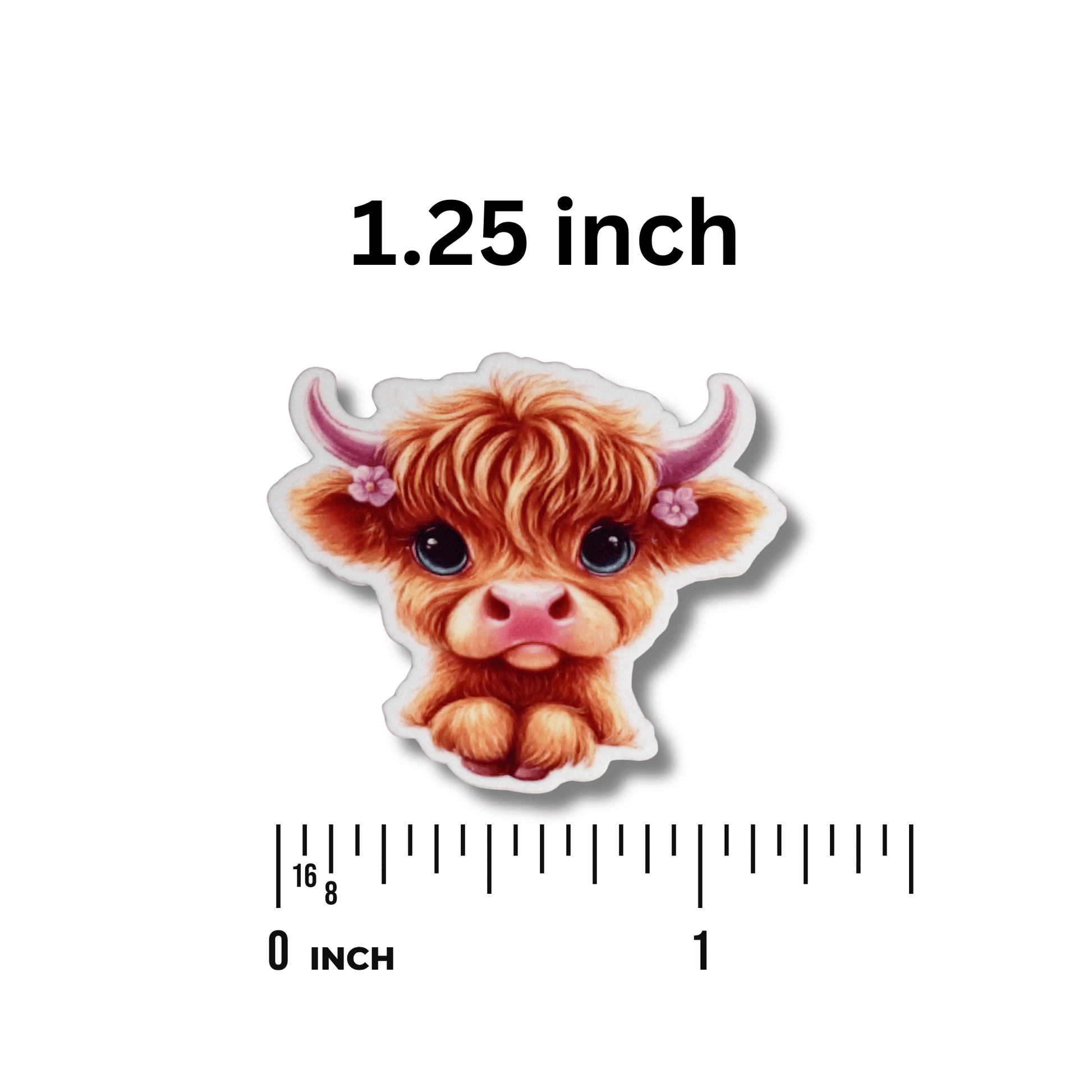 highland cow floral embroidery needle minder magnetic stitching tool