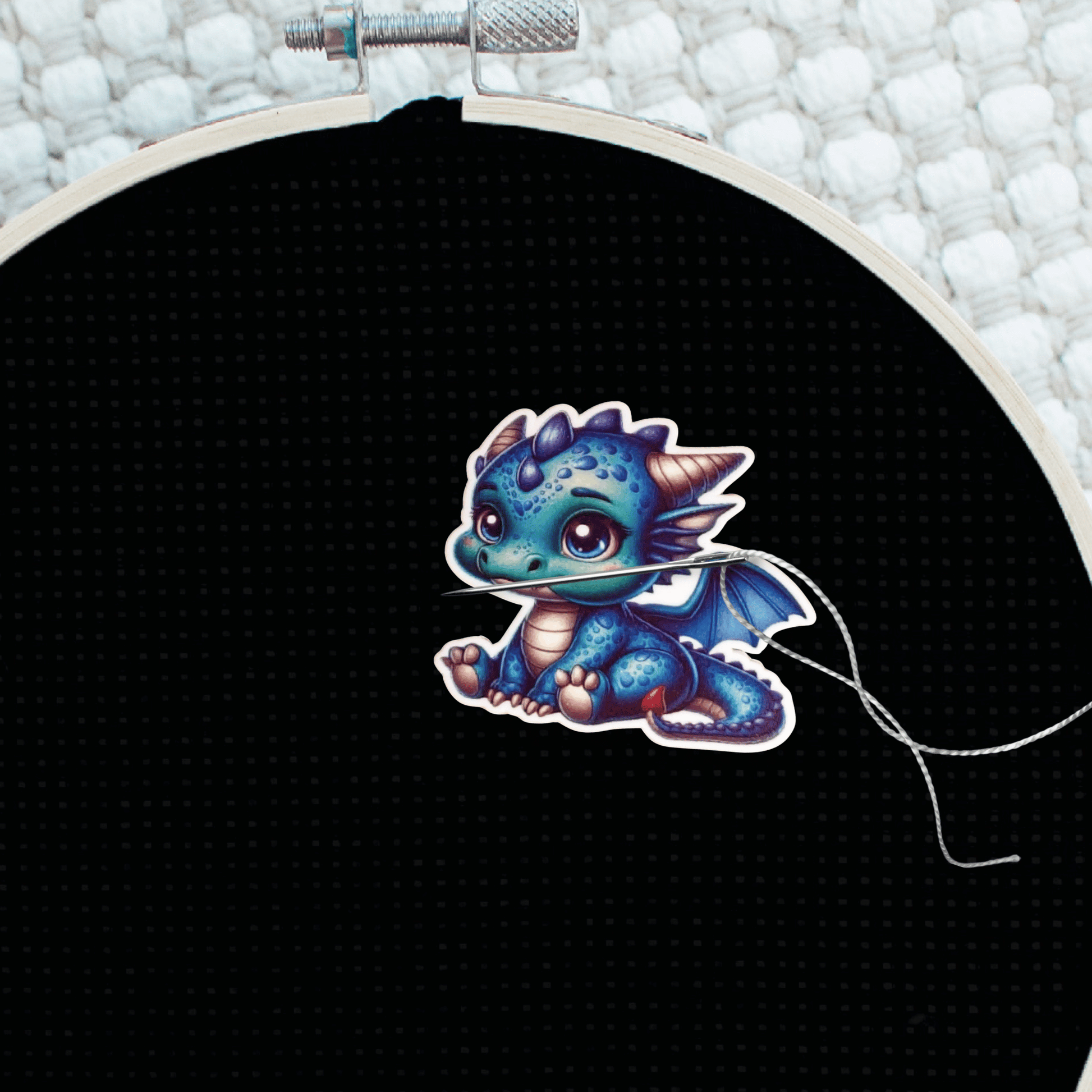 embroidery needle minder magnetic dragon holder