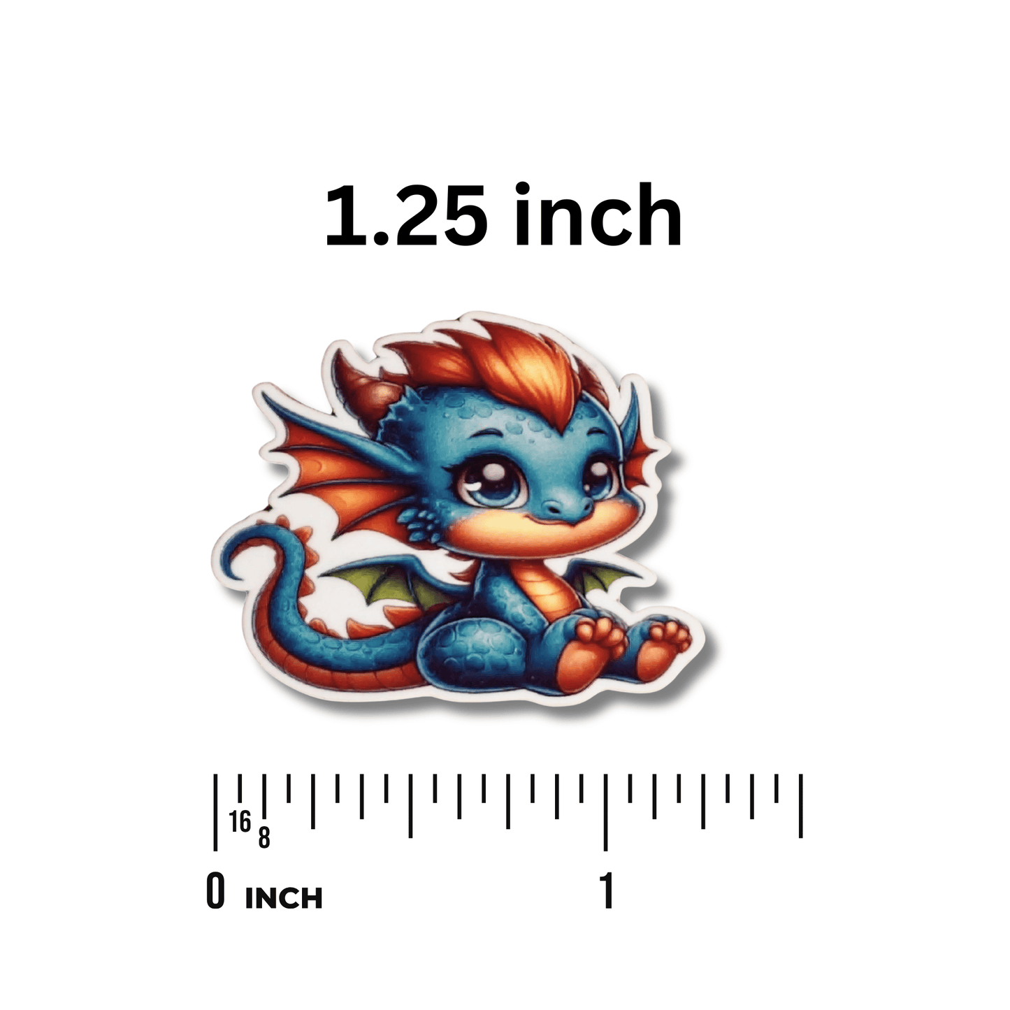 Fantasy Blue Dragon Magnetic Needle Minder, Cute Dragon Needle Holder for Cross Stitch and Embroidery