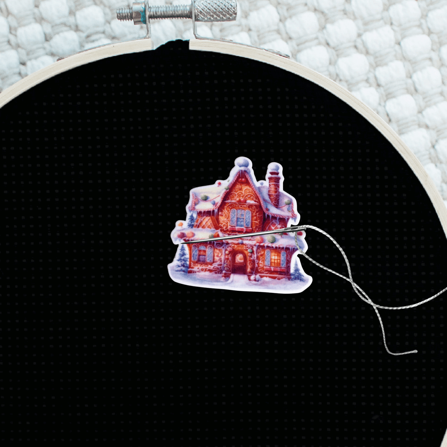 embroidery needle minder magnetic christmas holder