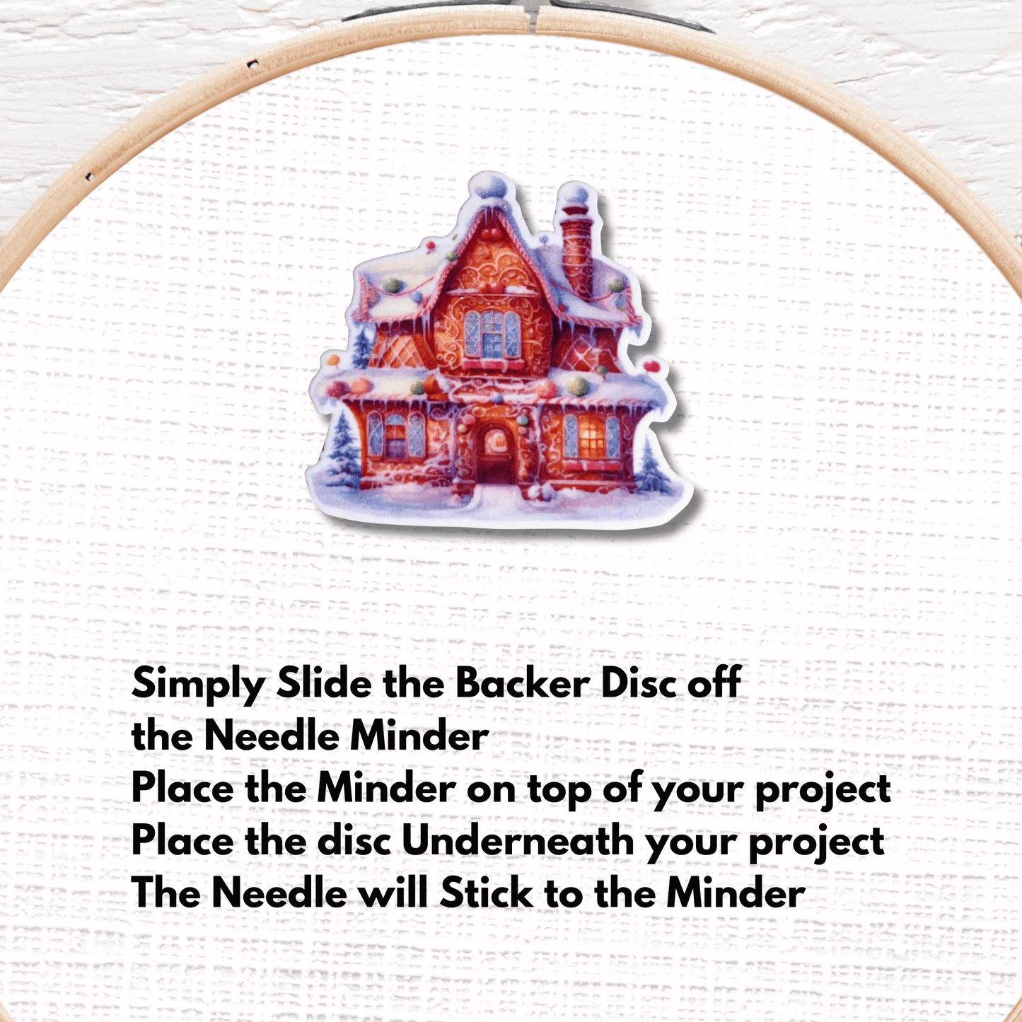 magnetic christmas needle minder embroidery tool