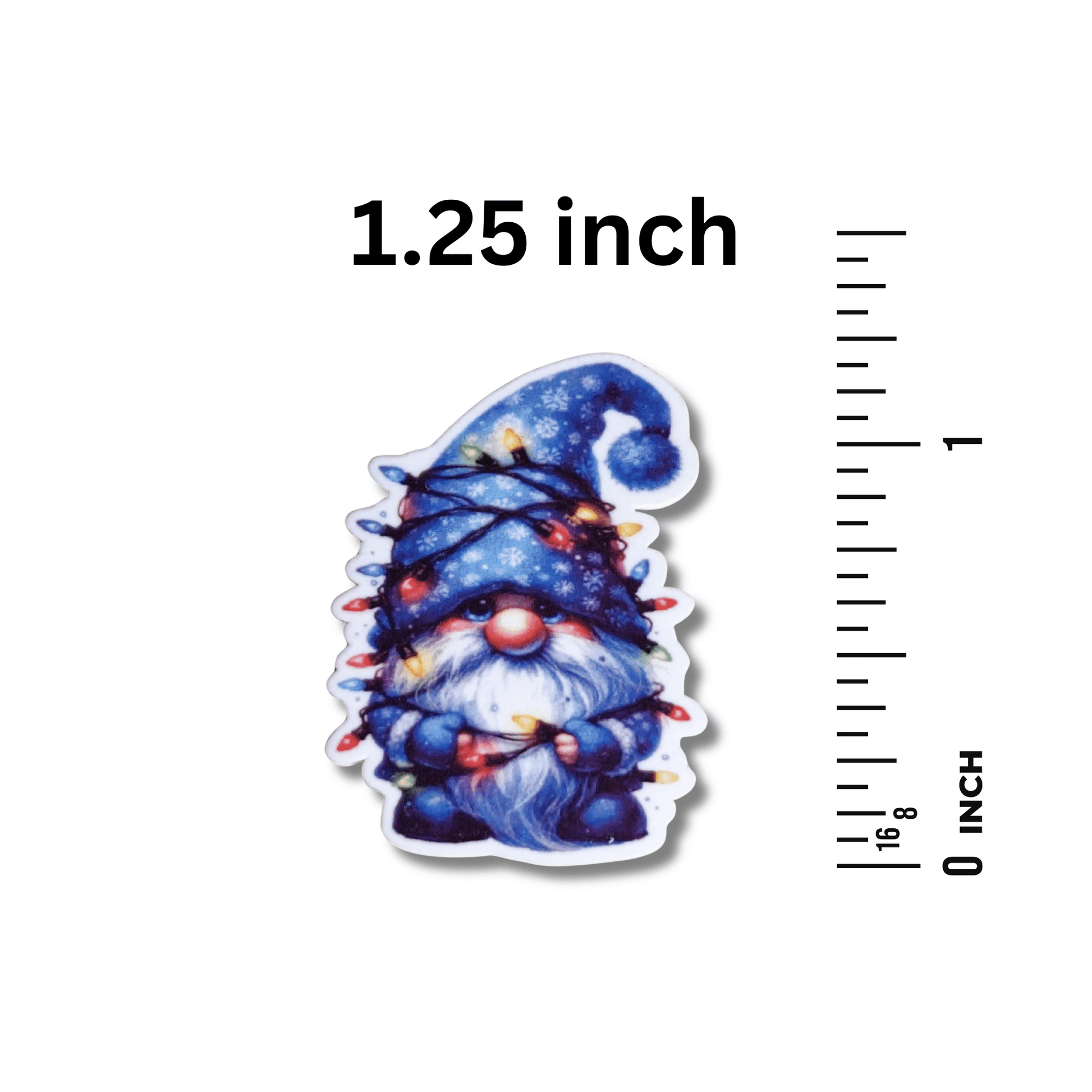 Blue Holiday Gnome Magnetic Needle Minder, Cute Christmas Needle Holder for Cross Stitch and Embroidery