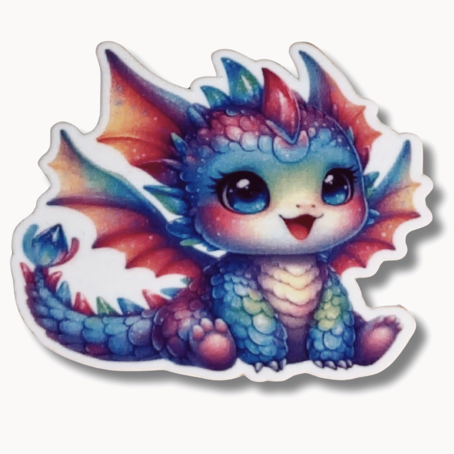 Colorful Baby Dragon Magnetic Needle Minder for Cross Stitch and Embroidery, Cute Fantasy Dragon Needle Holder Accessory