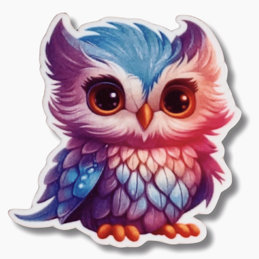colorful owl magnetic needle minder for cross stitch embroidery