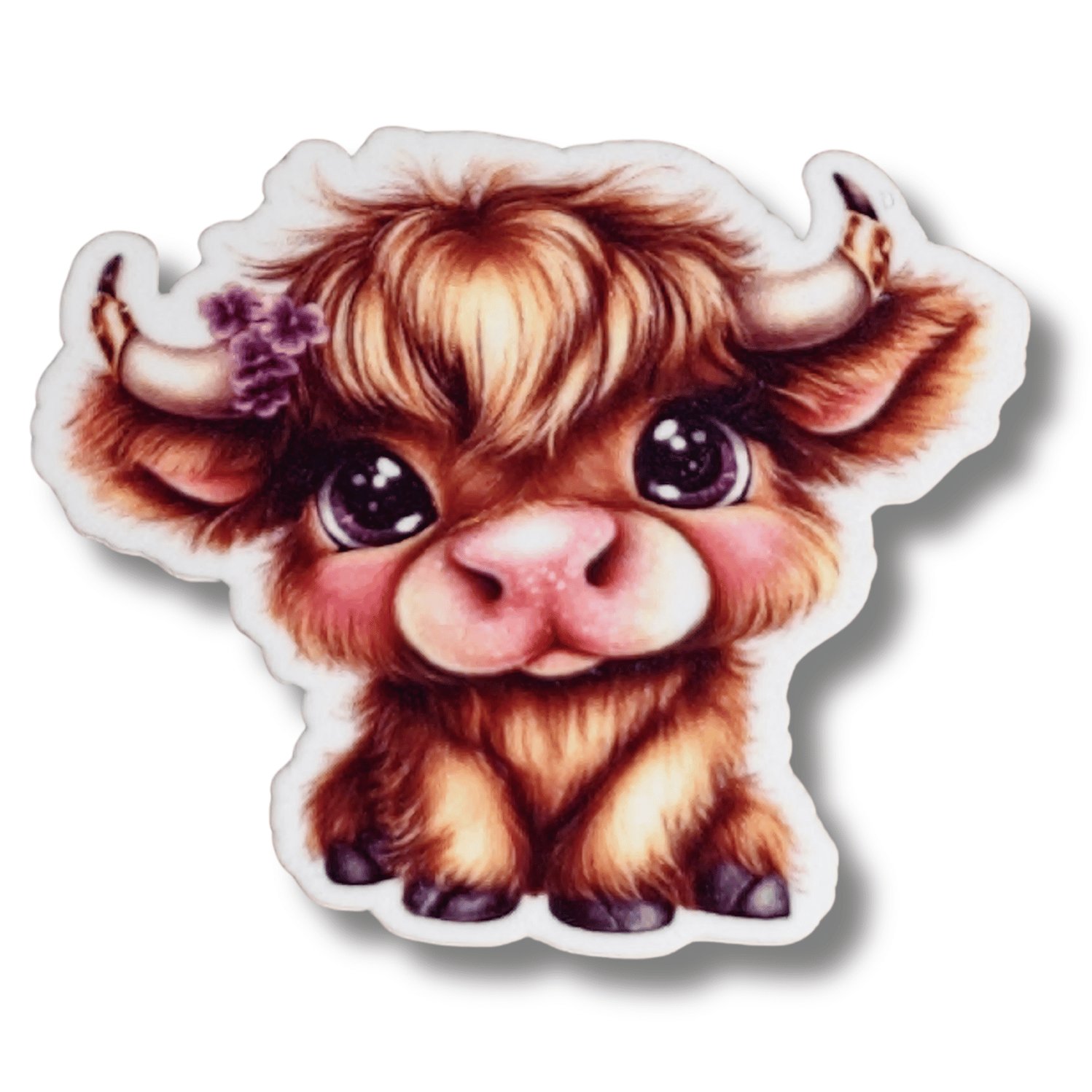cute baby highland cow magnetic needle minder animal cross stitch embroidery needle minder magnet