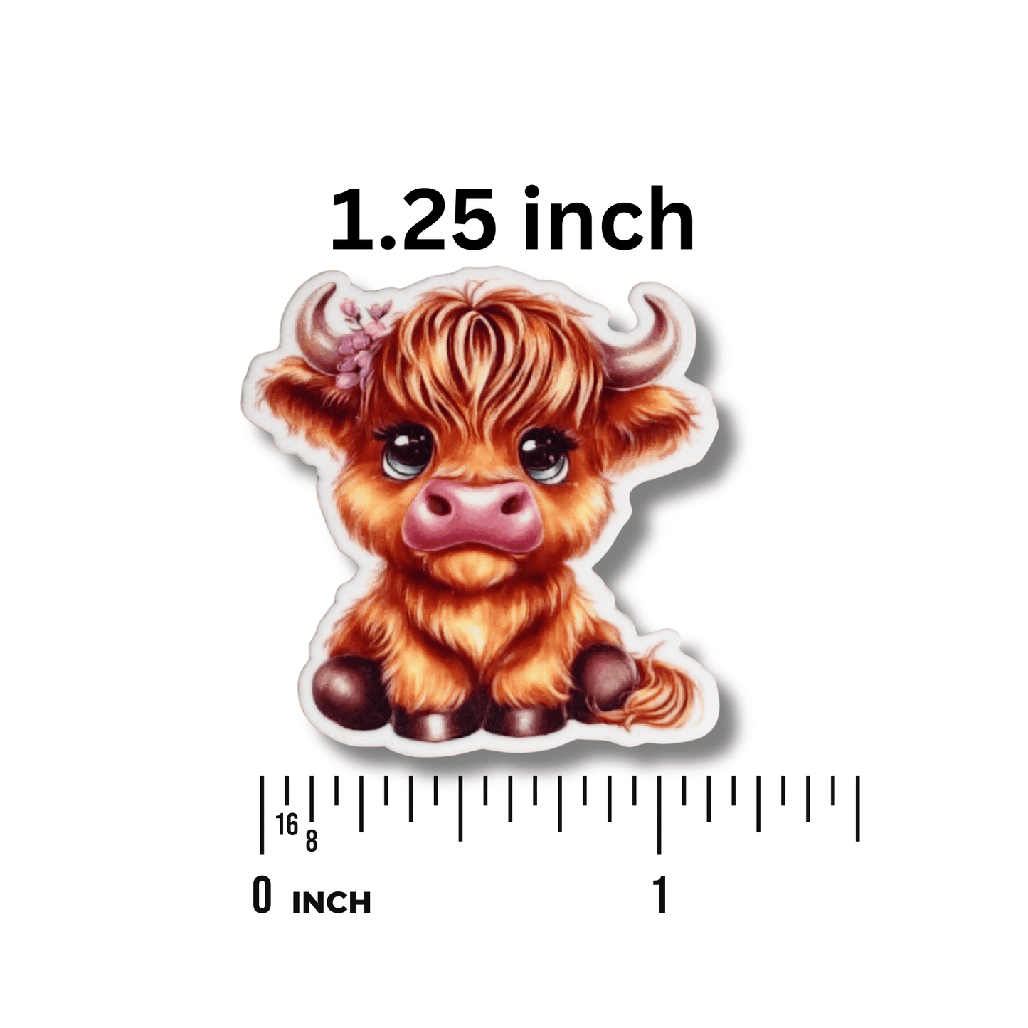 highland cow flower embroidery needle minder magnetic stitching tool