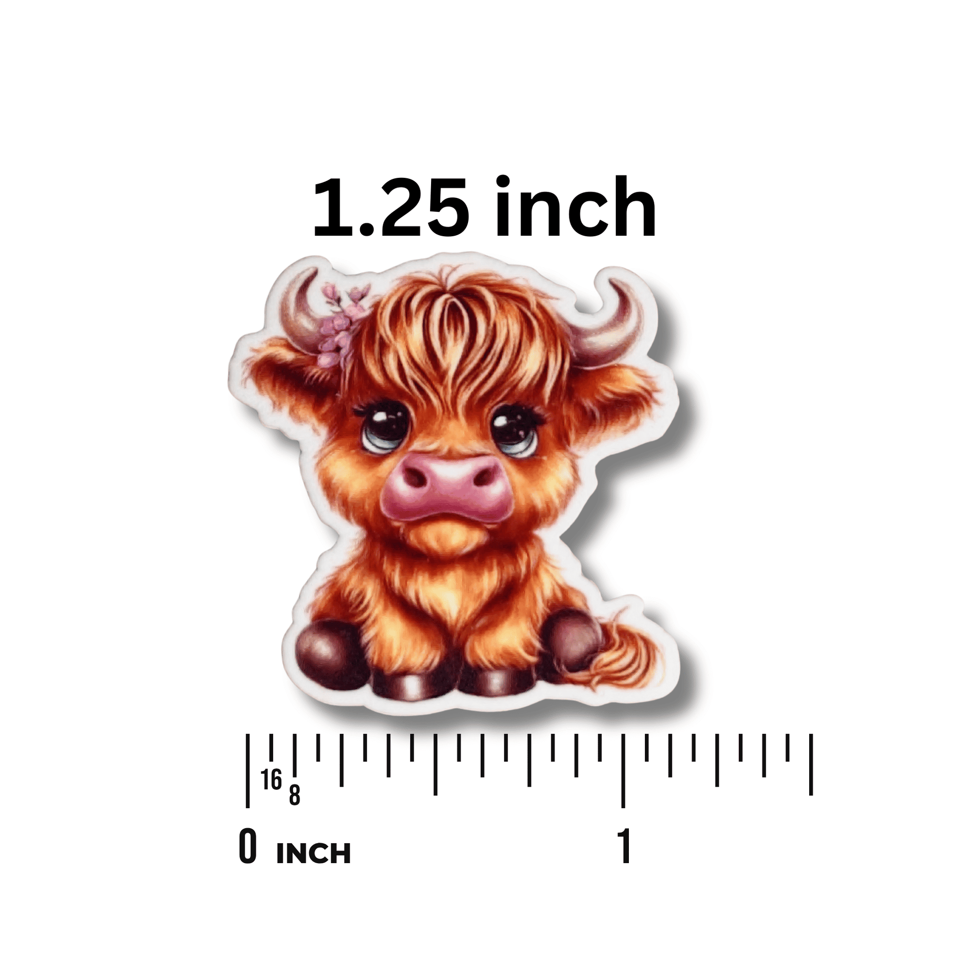 highland cow flower embroidery needle minder magnetic stitching tool