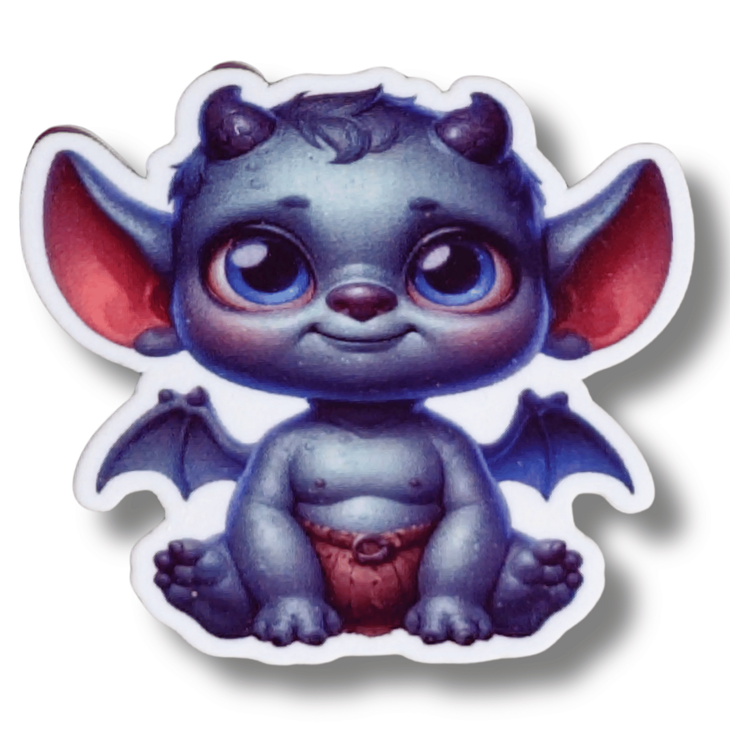 Cute Spooky Baby Gargoyle Magnetic Needle Minder for cross stitch, embroidery, sewing, quilting, and needlepoint