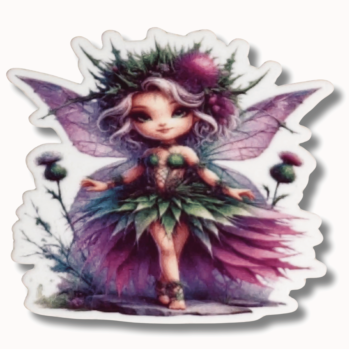 enchanted thistle garden fairy magnetic needle minder cross stitch embroidery accessory