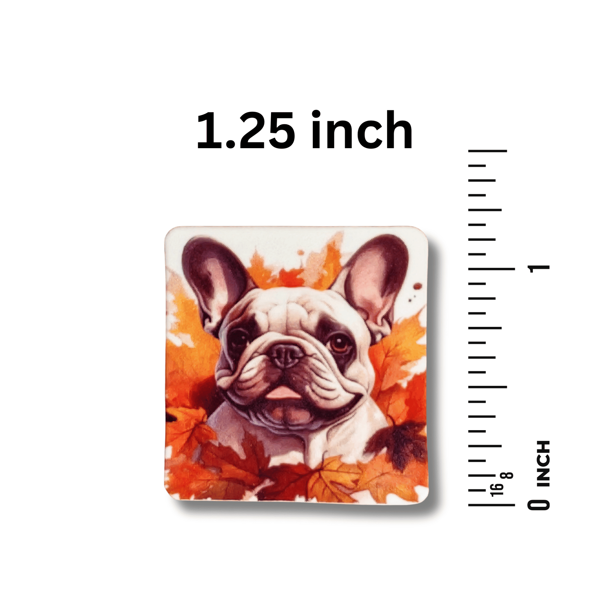 Fall magnetic needle minder for needlepoint and embroidery projects