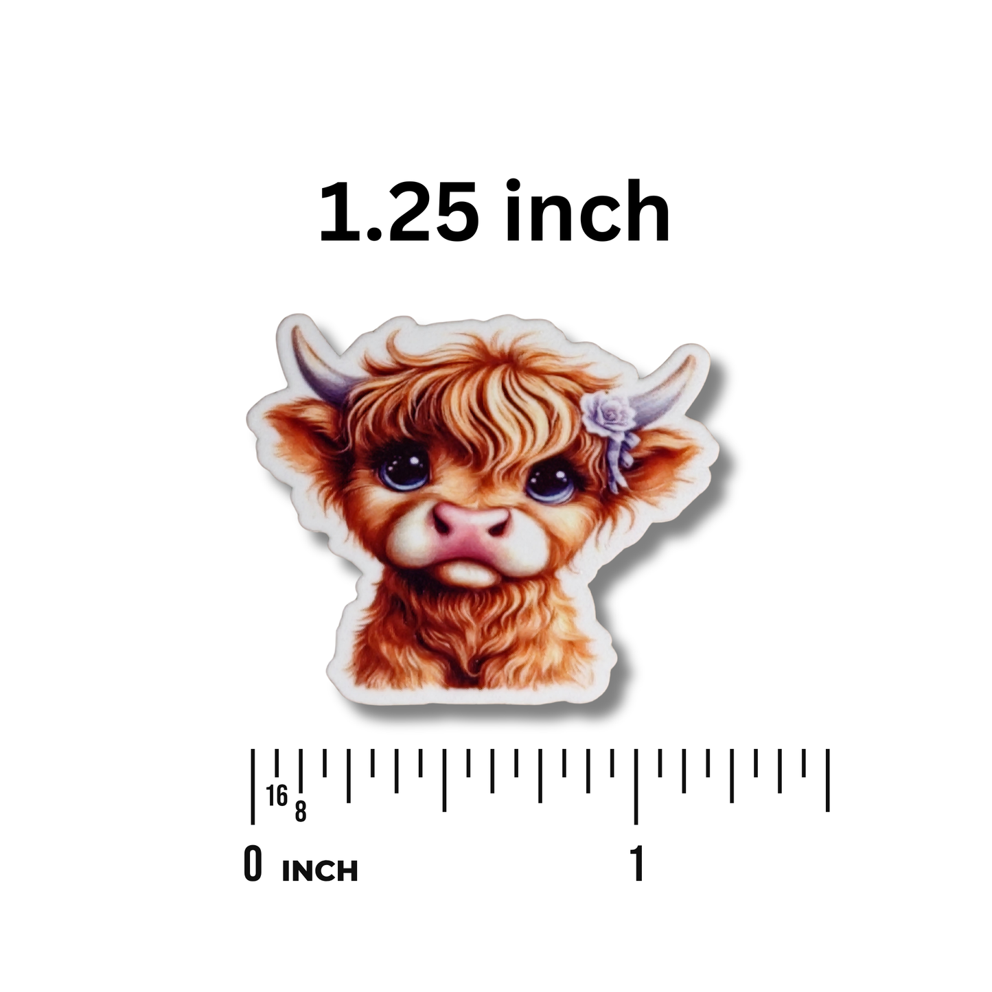 highland cow flower embroidery needle minder magnetic stitching tool