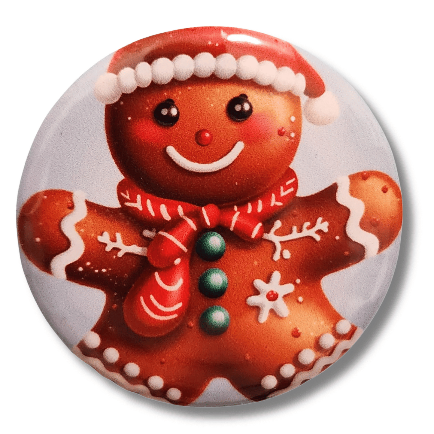 gingerbread man magnetic needle minder for cross stitch embroidery