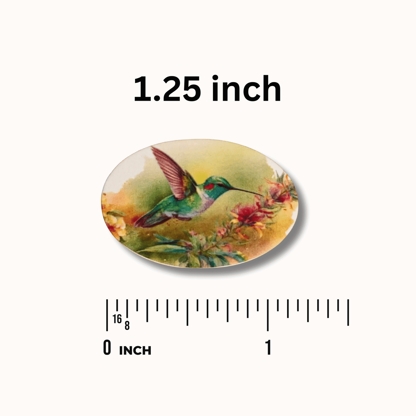 Watercolor bird magnetic needle minder for needlepoint and embroidery projects