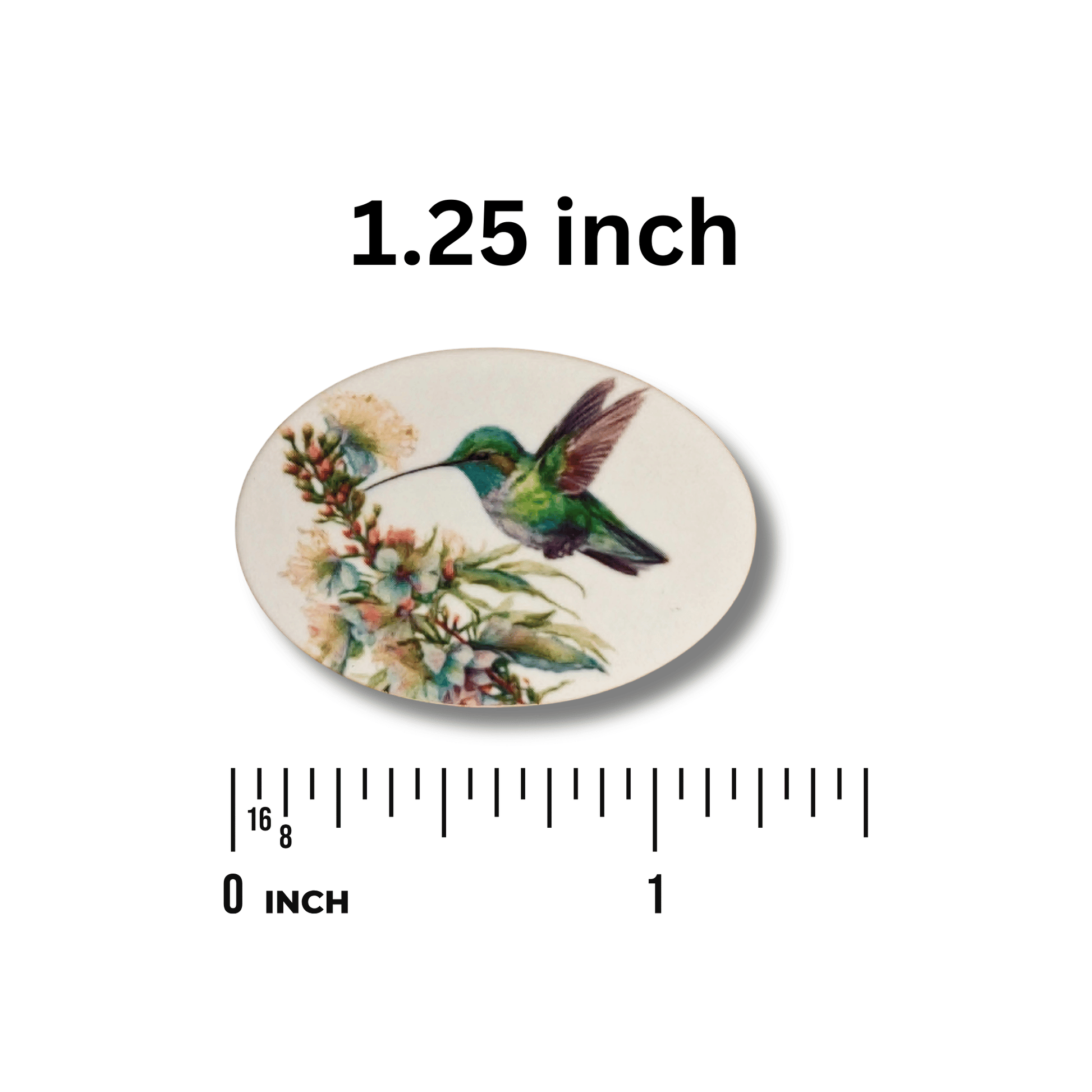 Watercolor bird magnetic needle minder for needlepoint and embroidery projects