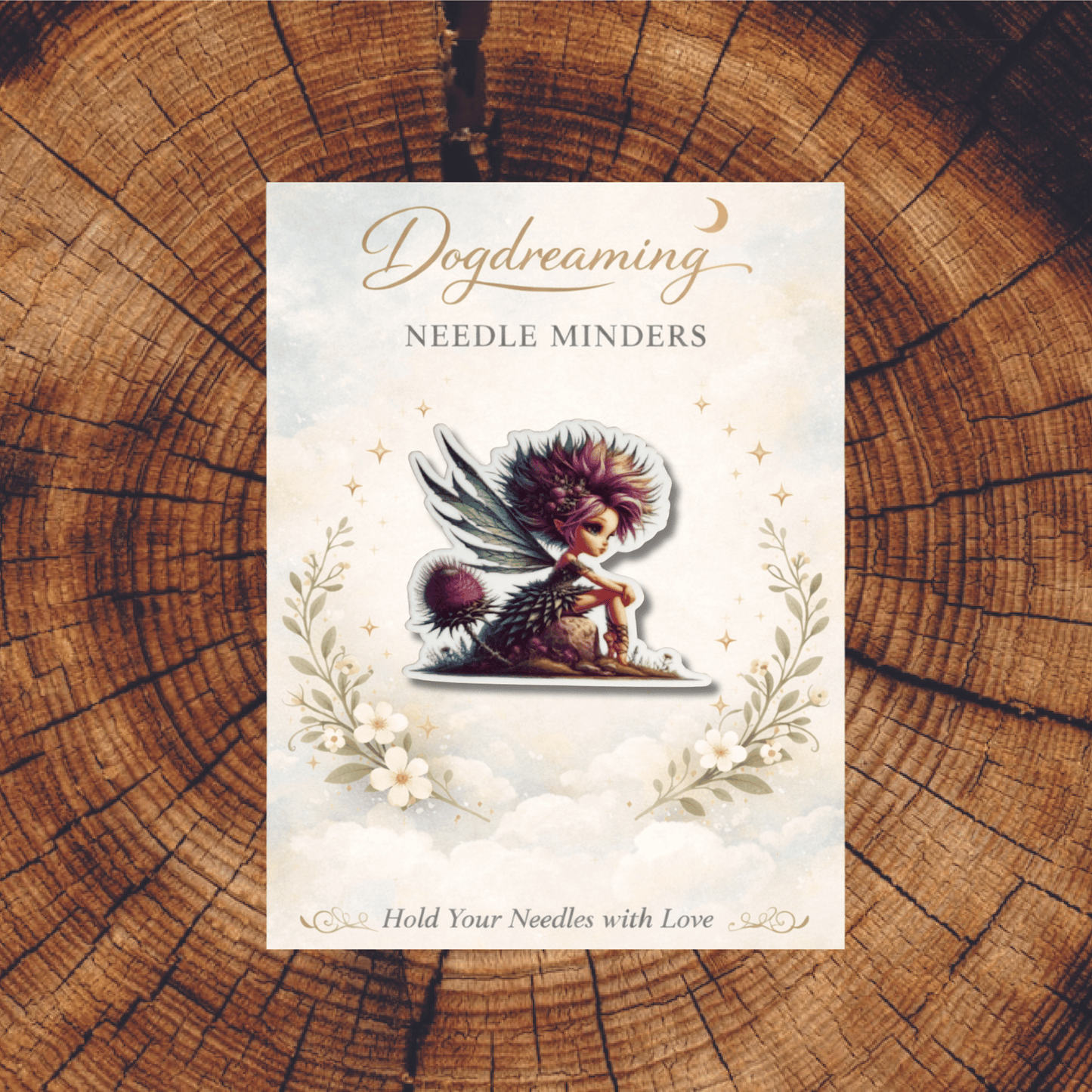 nature fairy magnetic needle minder cross stitch accessory