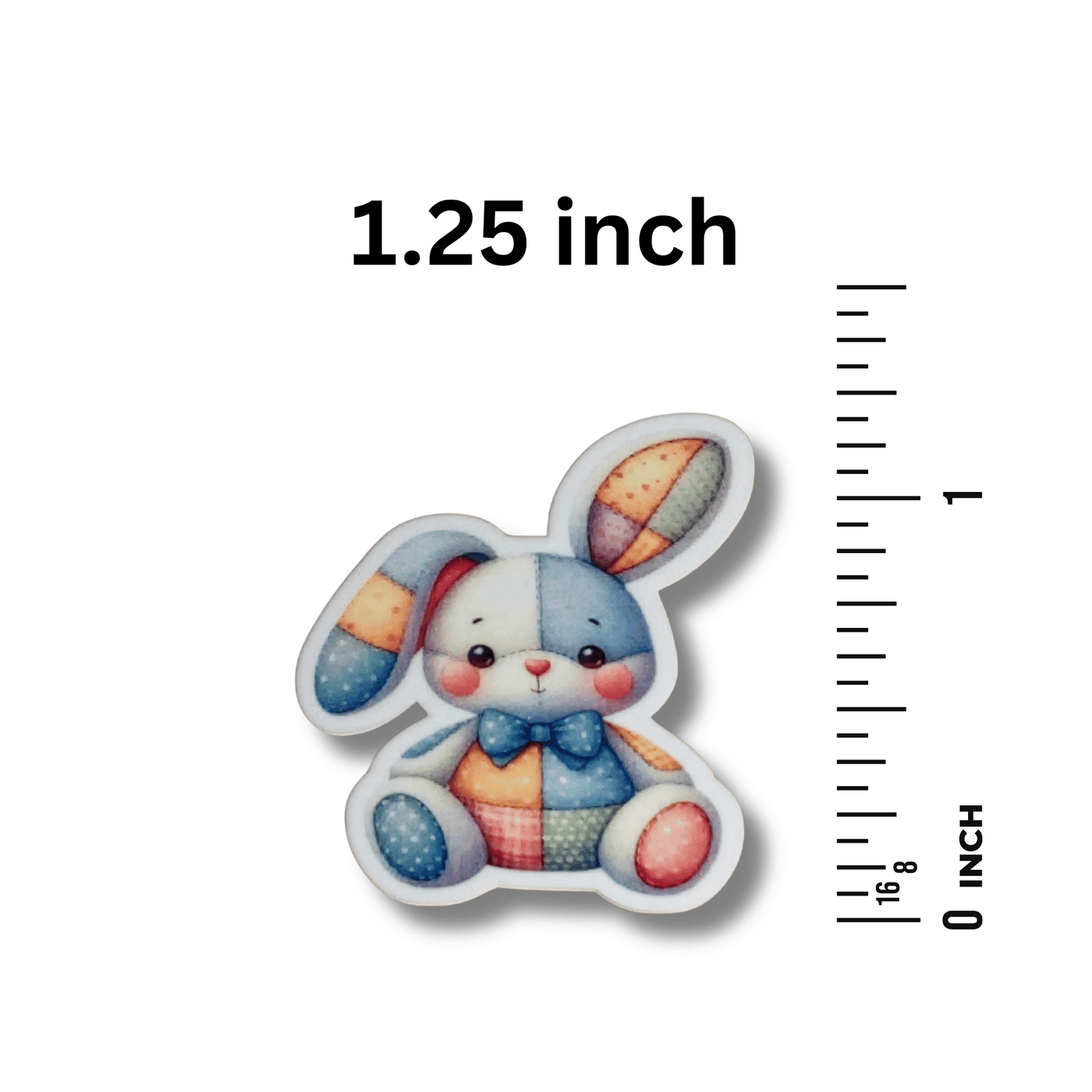 Patchwork bunny stitching magnet needle minder accessory for crafters