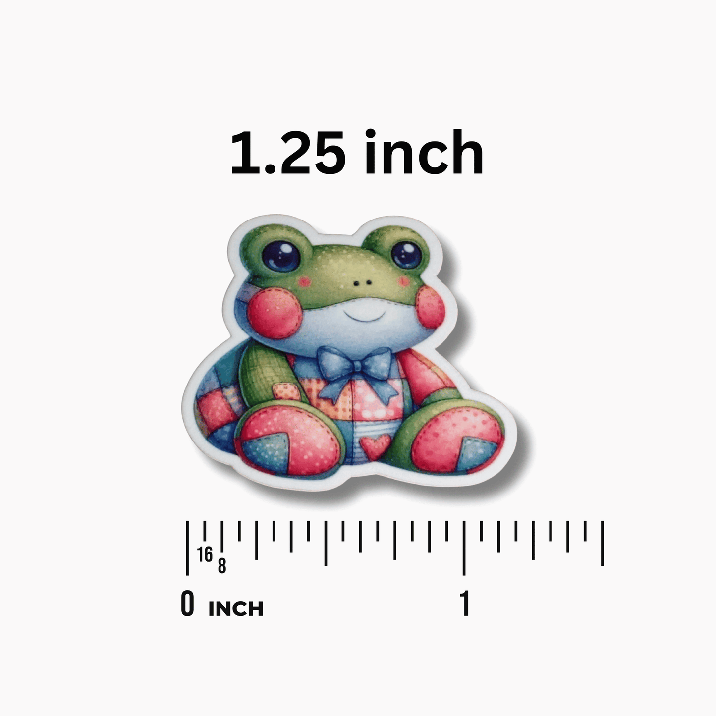 Patchwork frog stitching magnet needle minder accessory for crafters