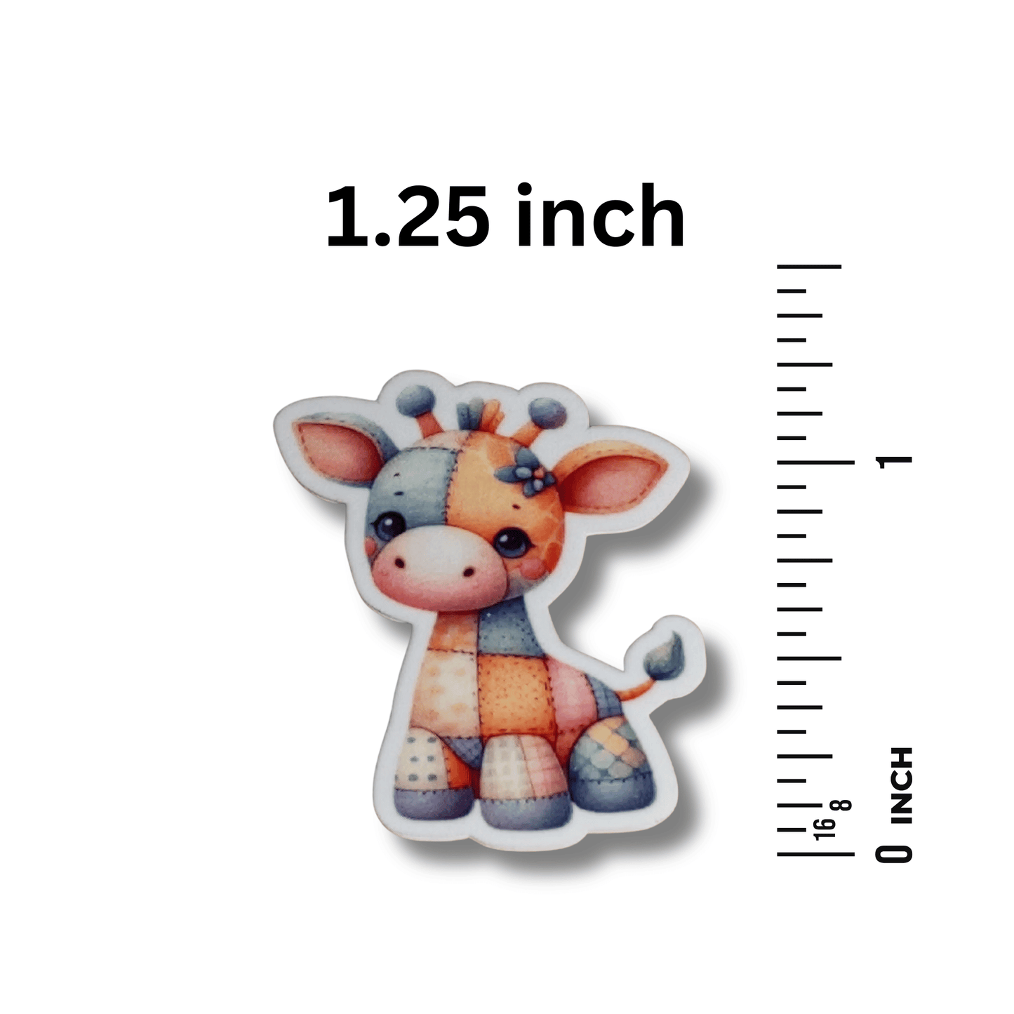 Patchwork giraffe stitching magnet needle minder accessory for crafters