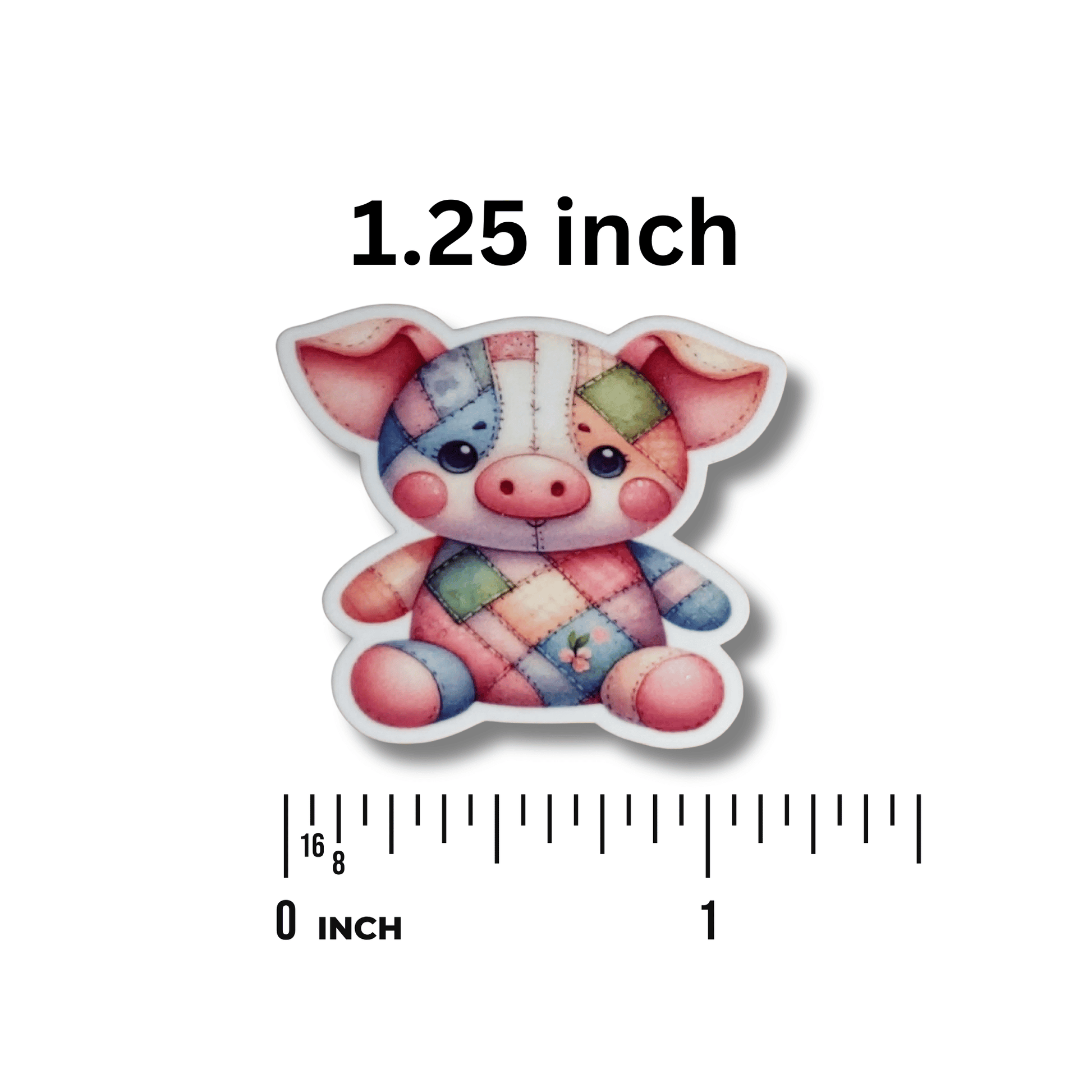 Patchwork pig stitching magnet needle minder accessory for crafters