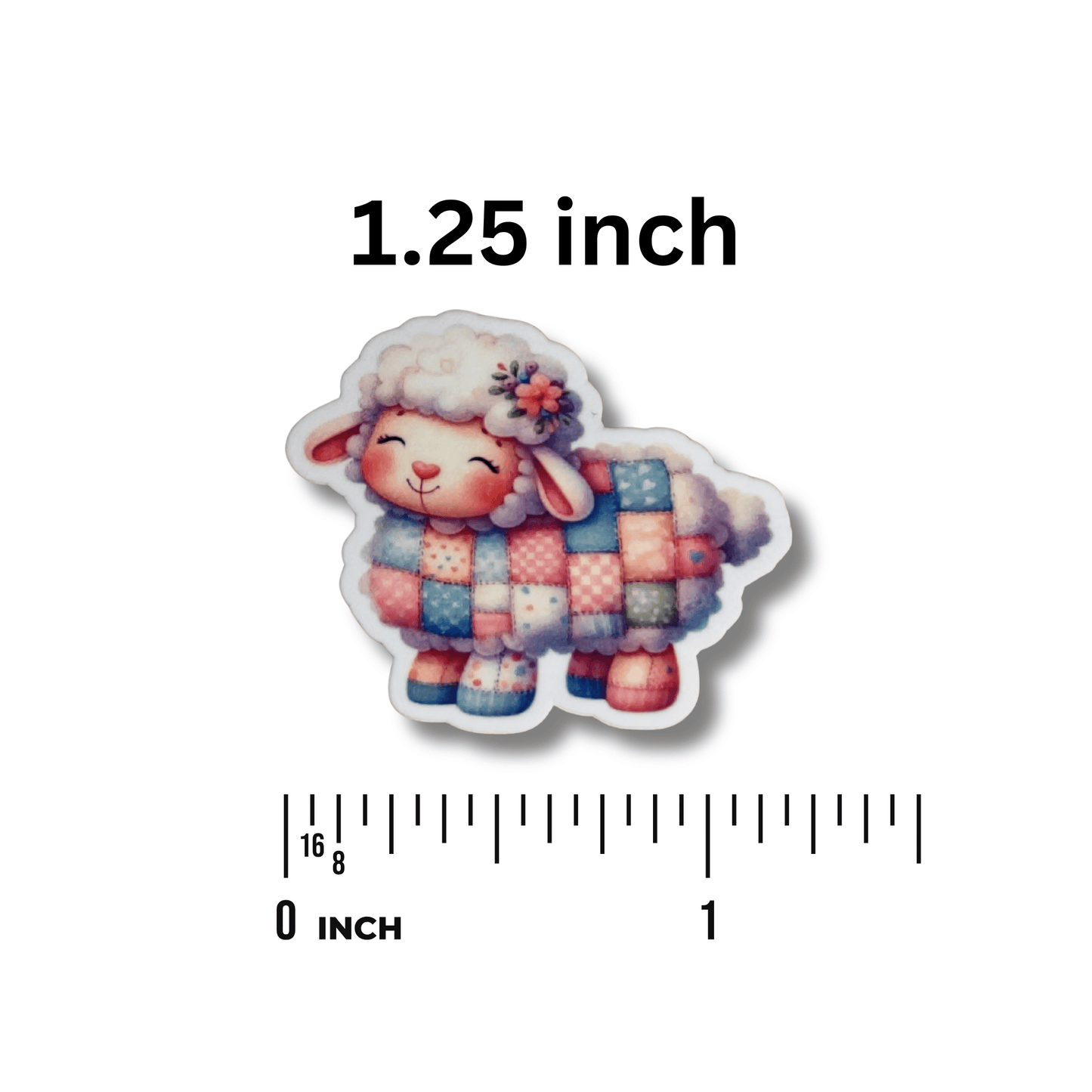 Patchwork sheep stitching magnet needle minder accessory for crafters